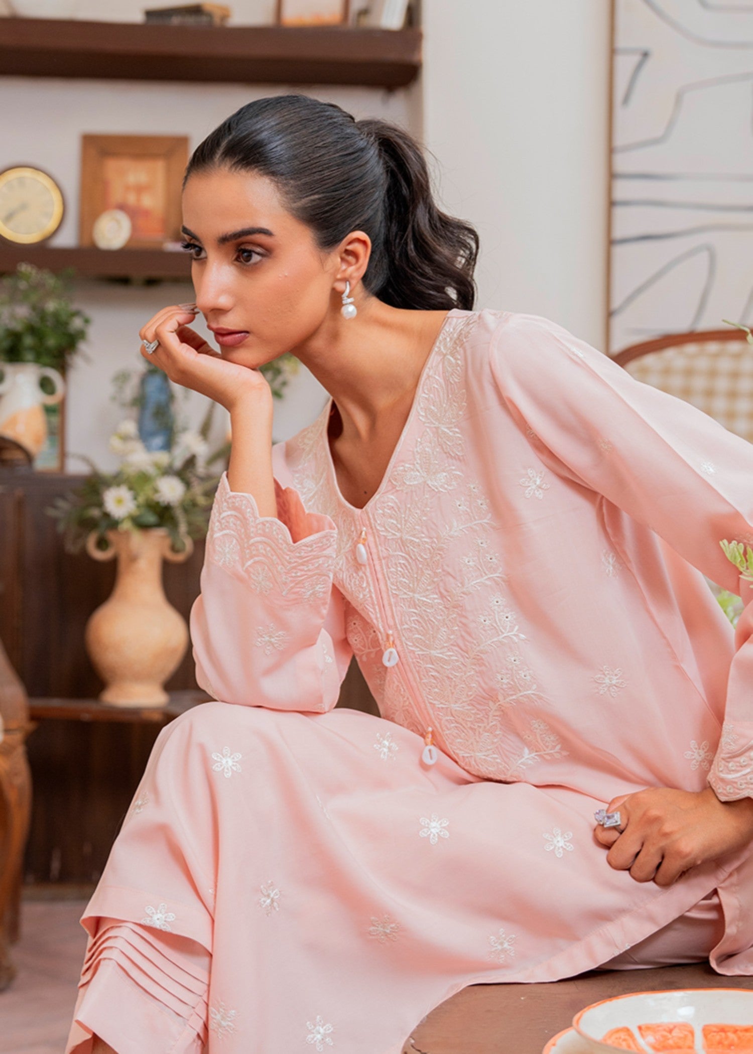 Kross Kulture Embroidered Lawn Cotton 01556 Women 2pcs