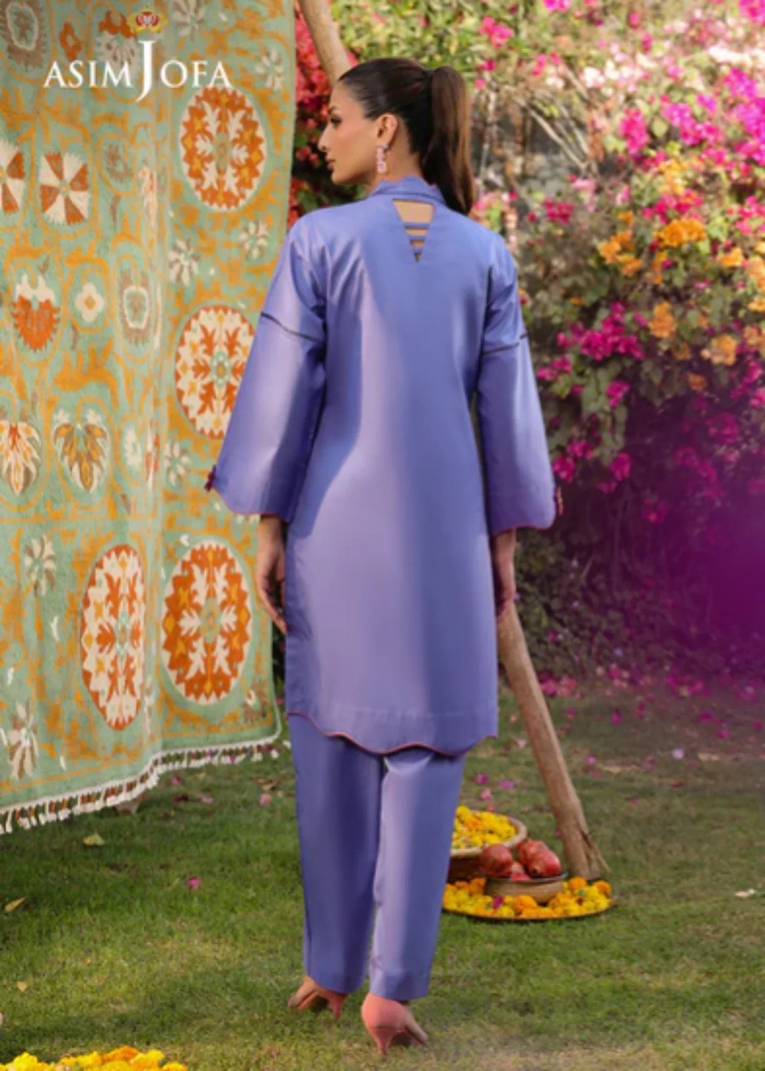 Asim Jofa AJPB 180 EMBROIDERED CAMBRIC STITCHED Women 2pcs