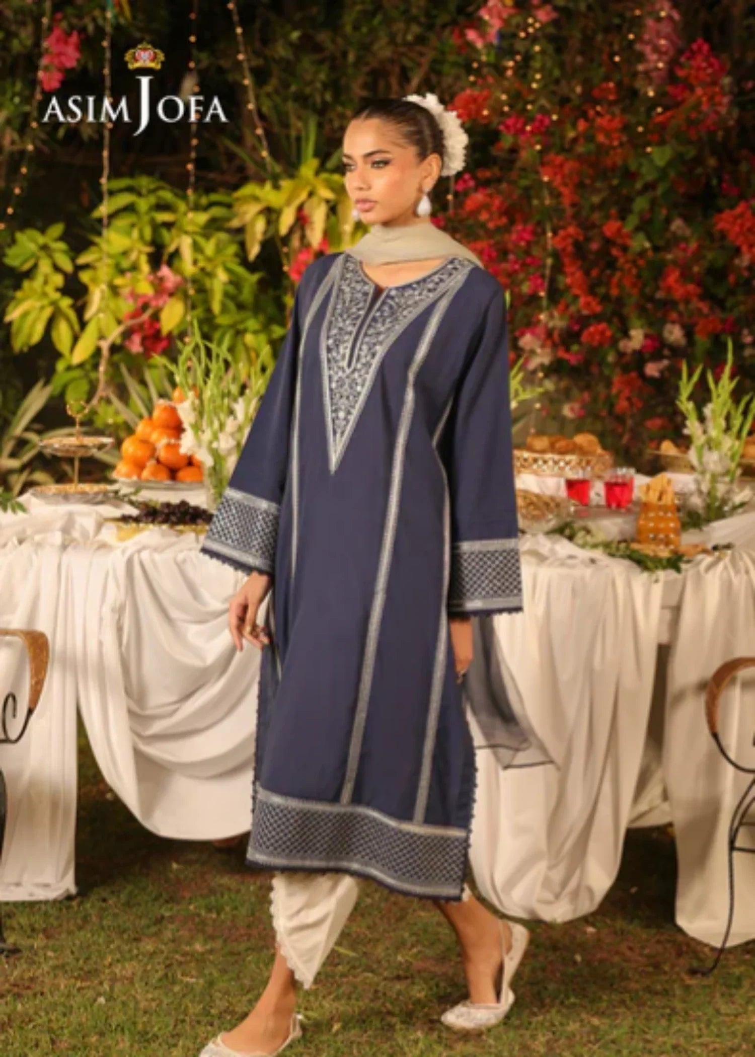 Asim Jofa AJPB 179 EMBROIDERED CAMBRIC STITCHED Women 3pcs