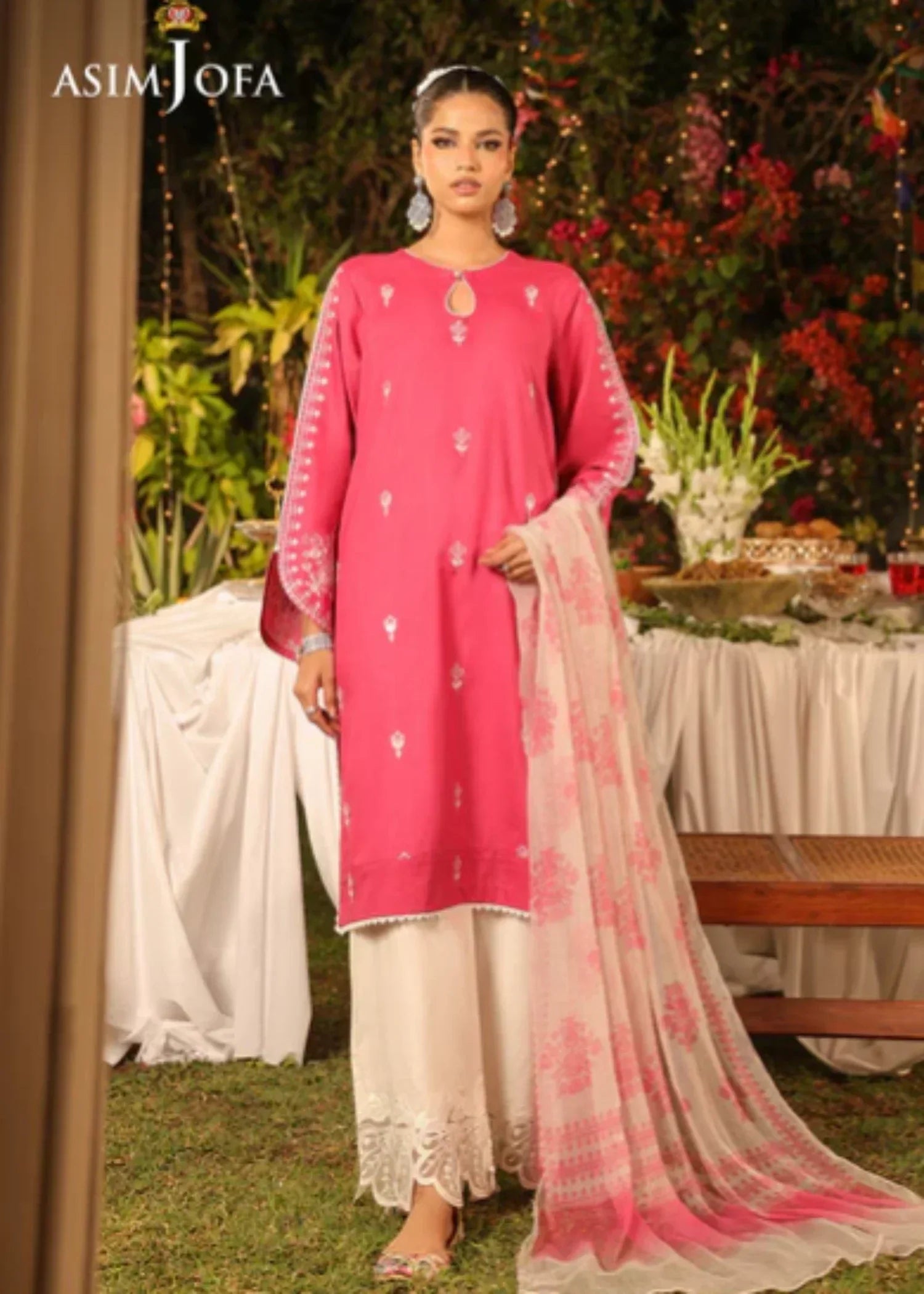 Asim Jofa AJPB 178 EMBROIDERED JACQUARD STITCHED Women 3pcs