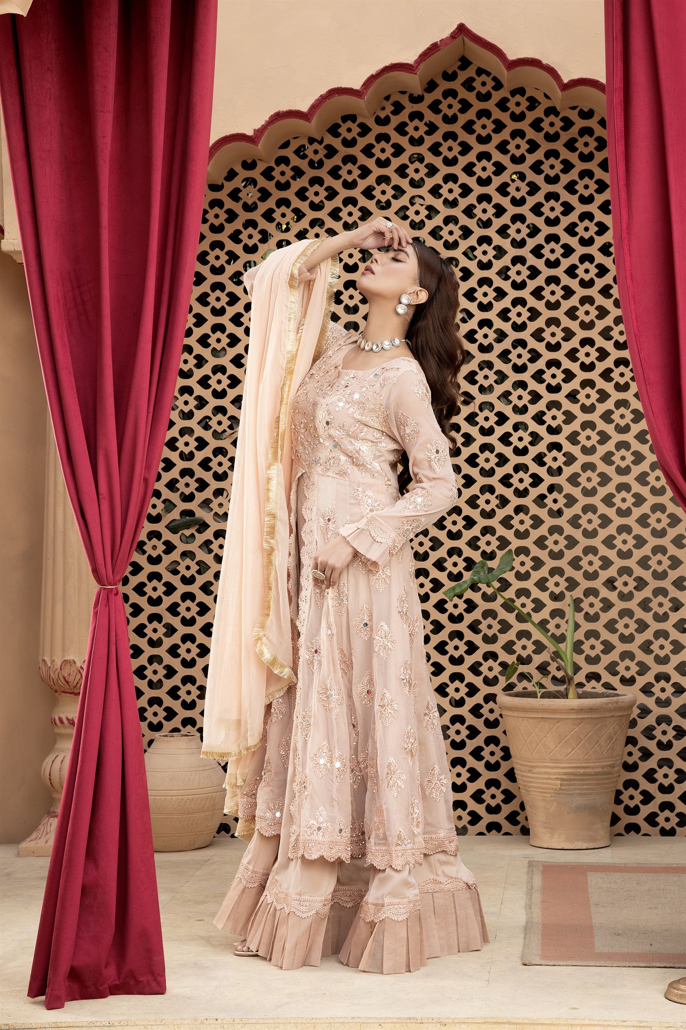 Manahils B 006 PEACH Women 3pcs