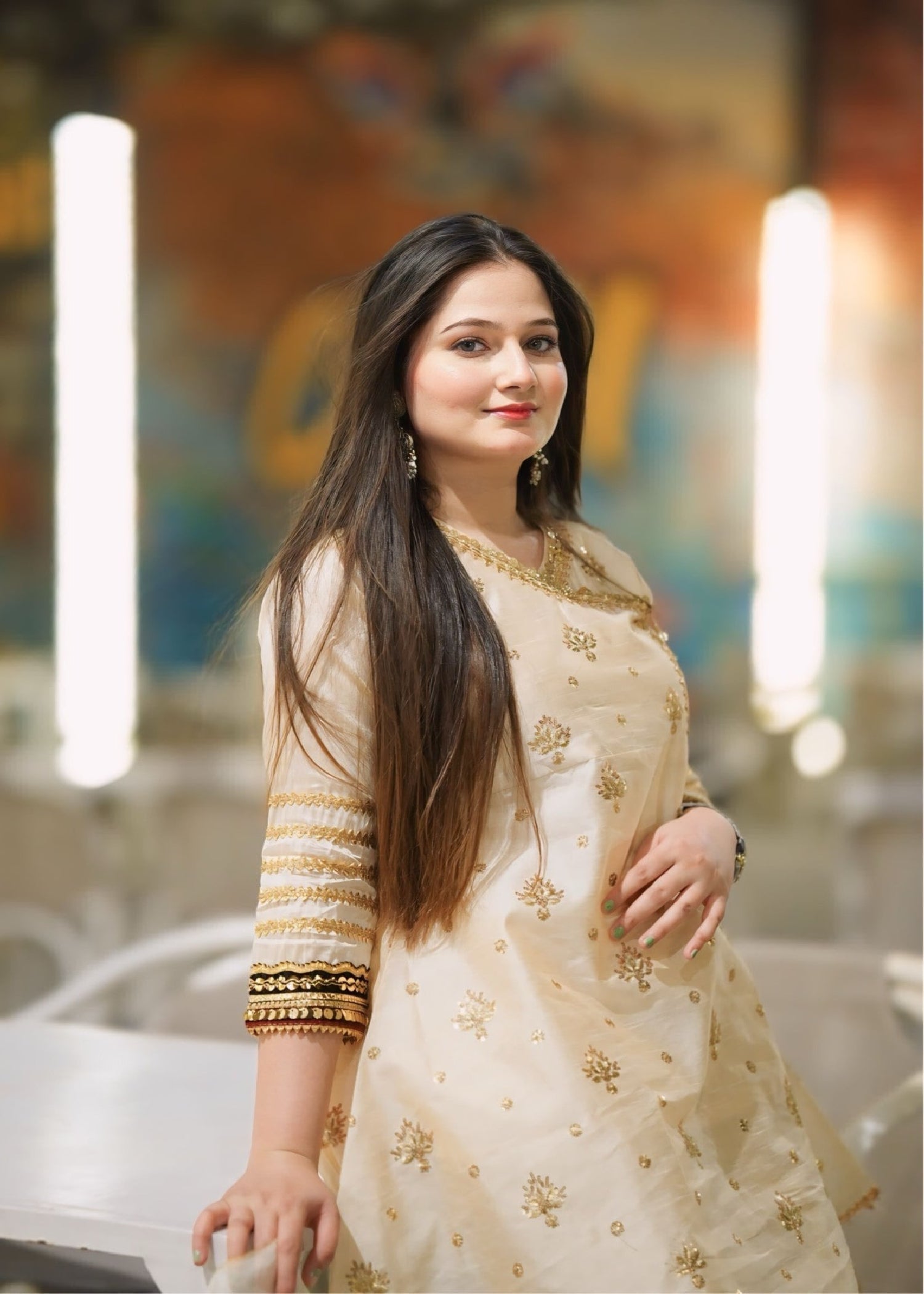 Four Season Boutique Dhaka Pilazo CREAM Women 3pcs