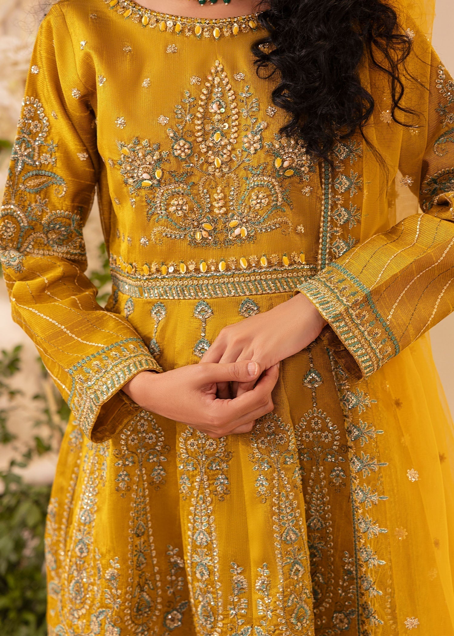 Diara Couture ZARIFA UA 07 MUSTARD Women 3pcs