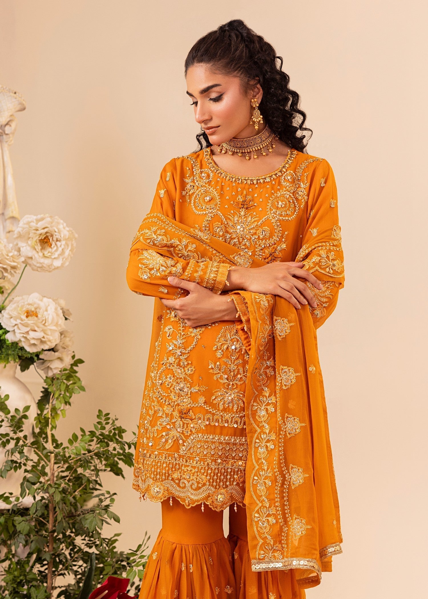 Diara Couture HALA SF 05 ORANGE Women 3pcs