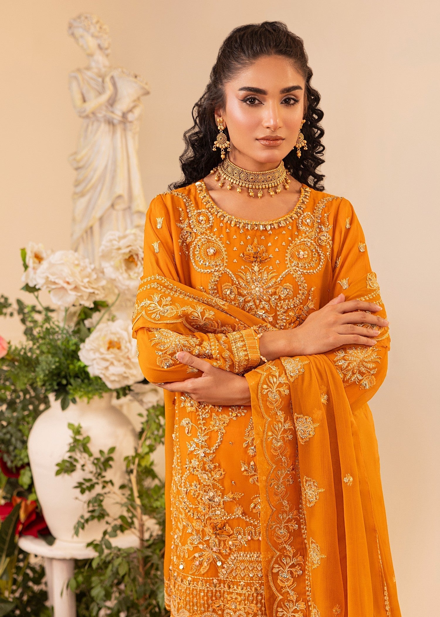 Diara Couture HALA SF 05 ORANGE Women 3pcs