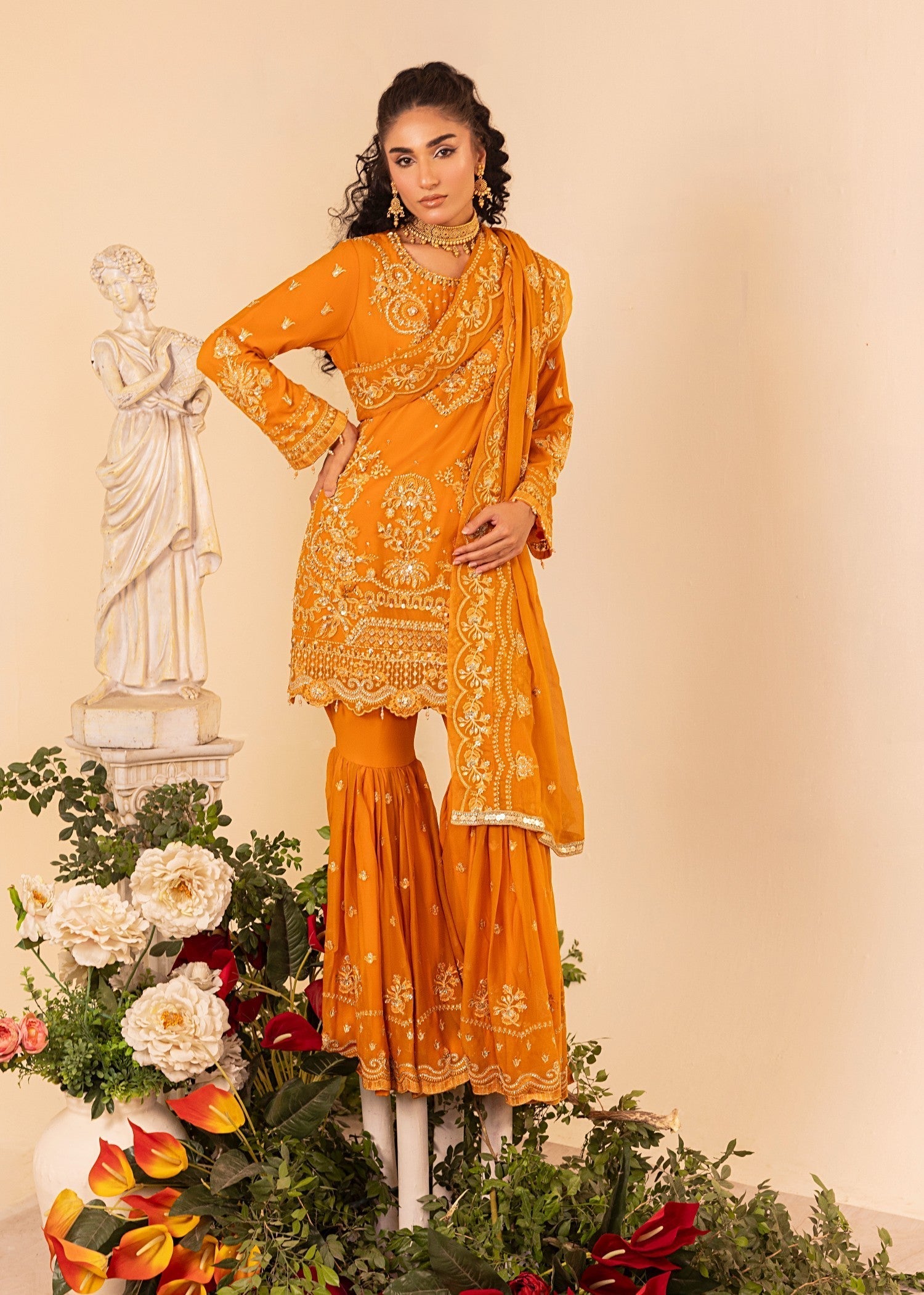Diara Couture HALA SF 05 ORANGE Women 3pcs