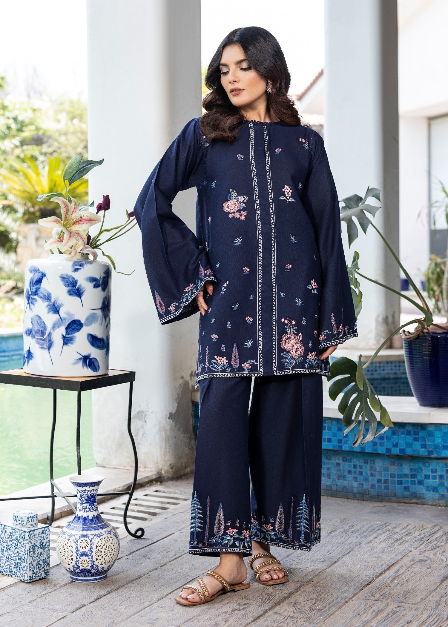 Zuri DIOR ZP 14 NAVY BLUE Women 2pcs