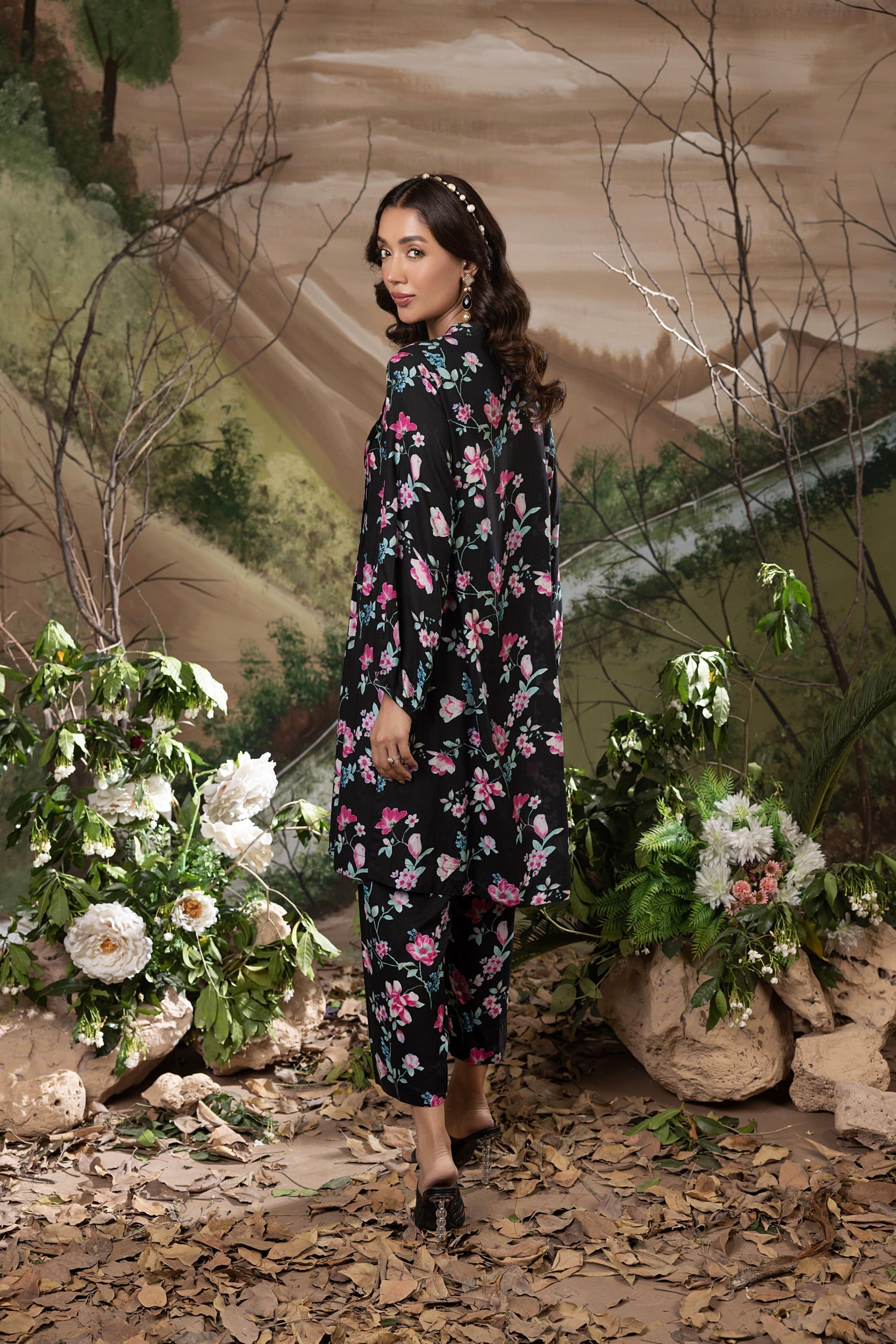 Lakhany Ready to wear Printed Cottel Shirt & Trouser Women 2pcs