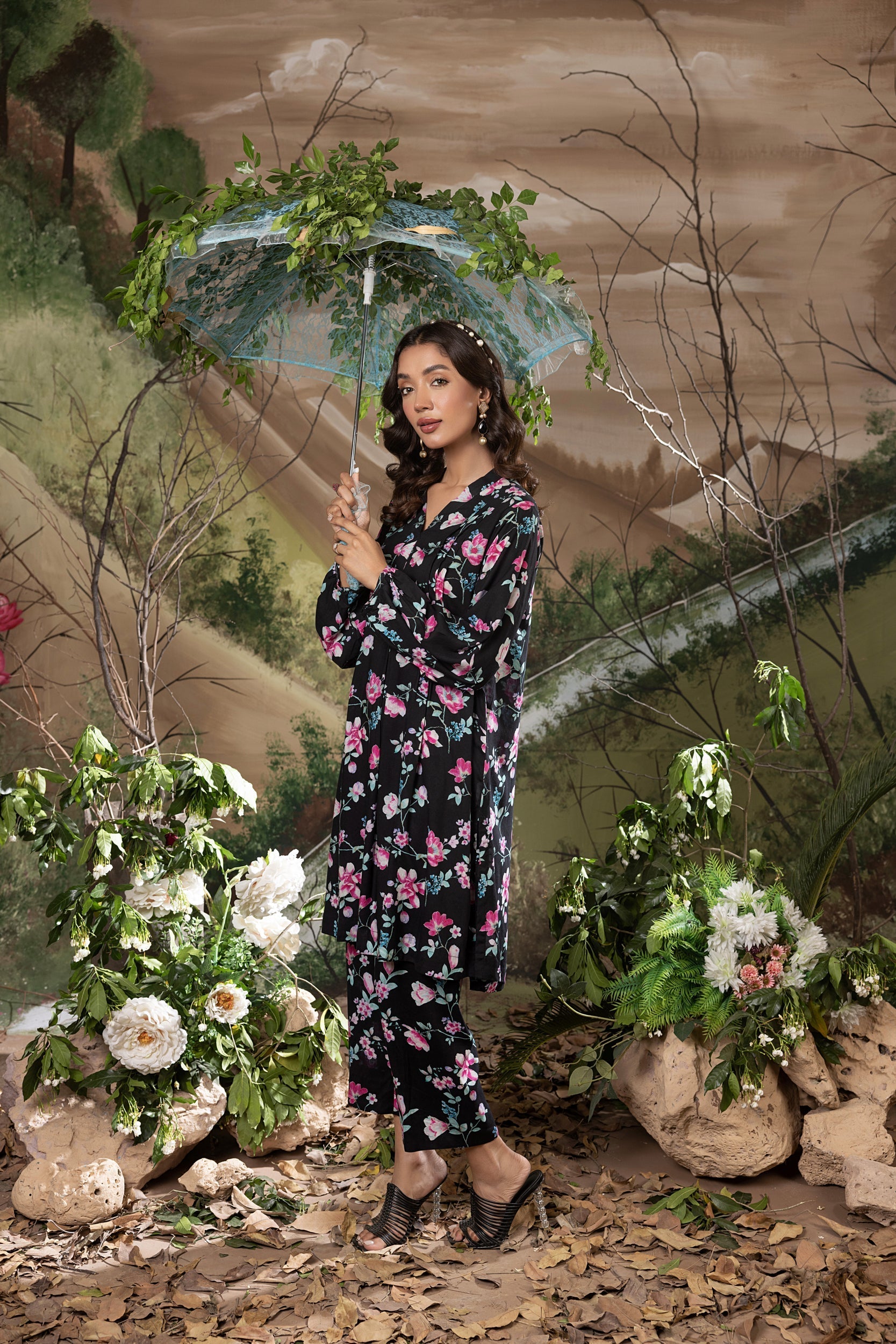 Lakhany Ready to wear Printed Cottel Shirt & Trouser Women 2pcs