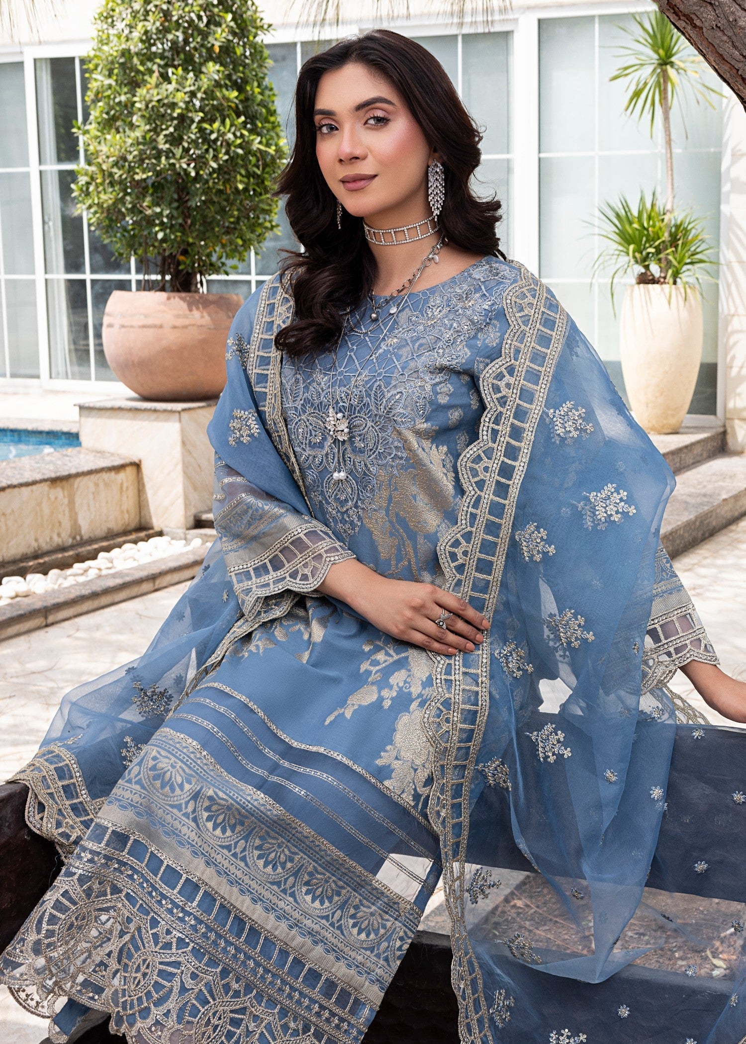 Zuri SAANVI JK 18 LIGHT BLUE Women 3pcs