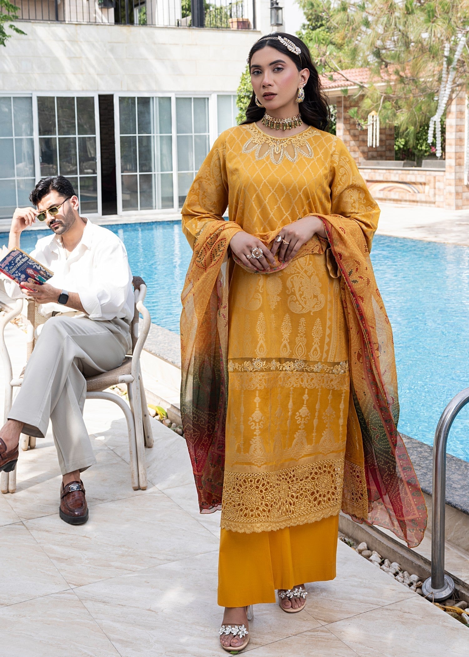 Zuri SAFINAZ JK 19 MUSTARD Women 3pcs