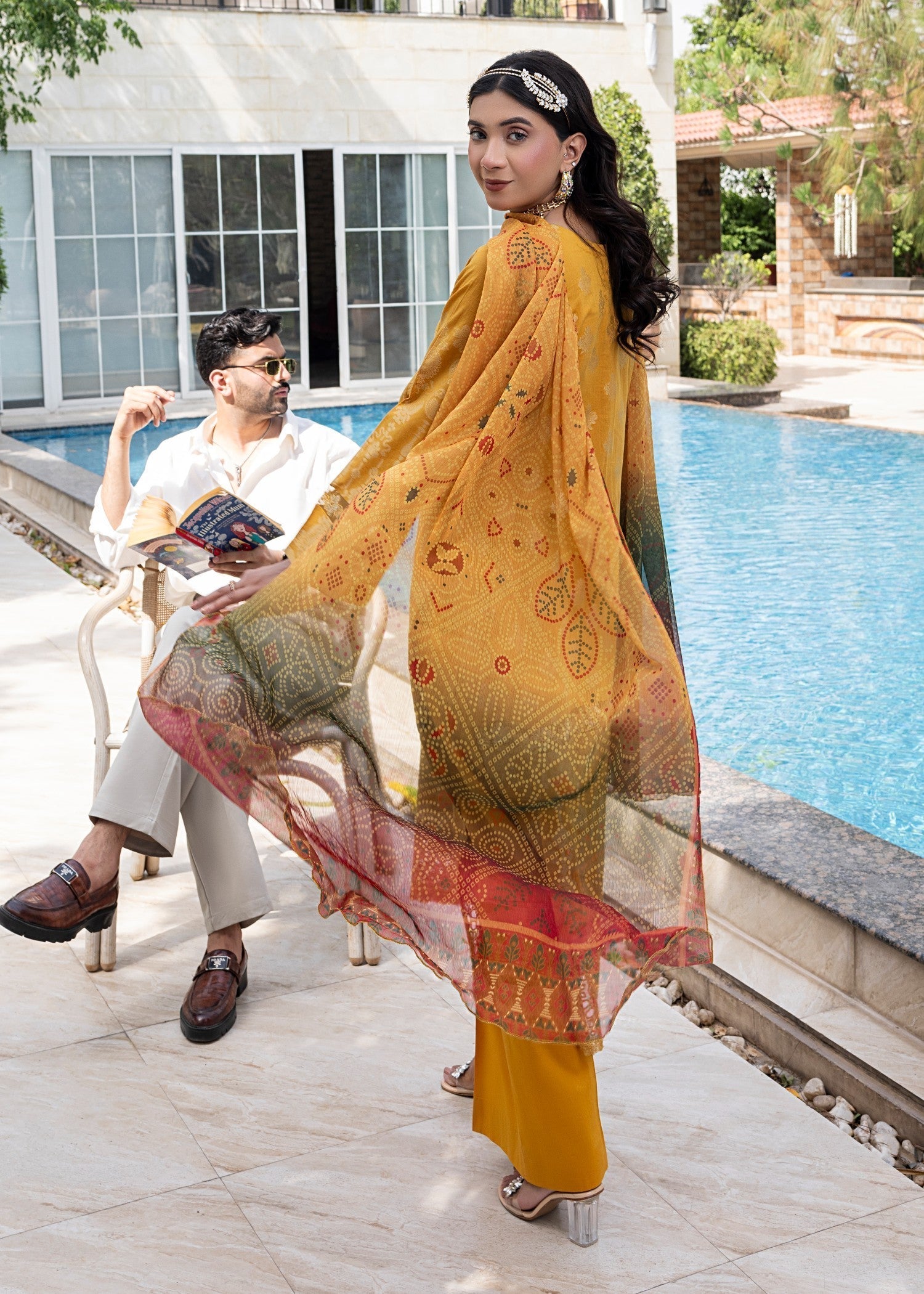 Zuri SAFINAZ JK 19 MUSTARD Women 3pcs