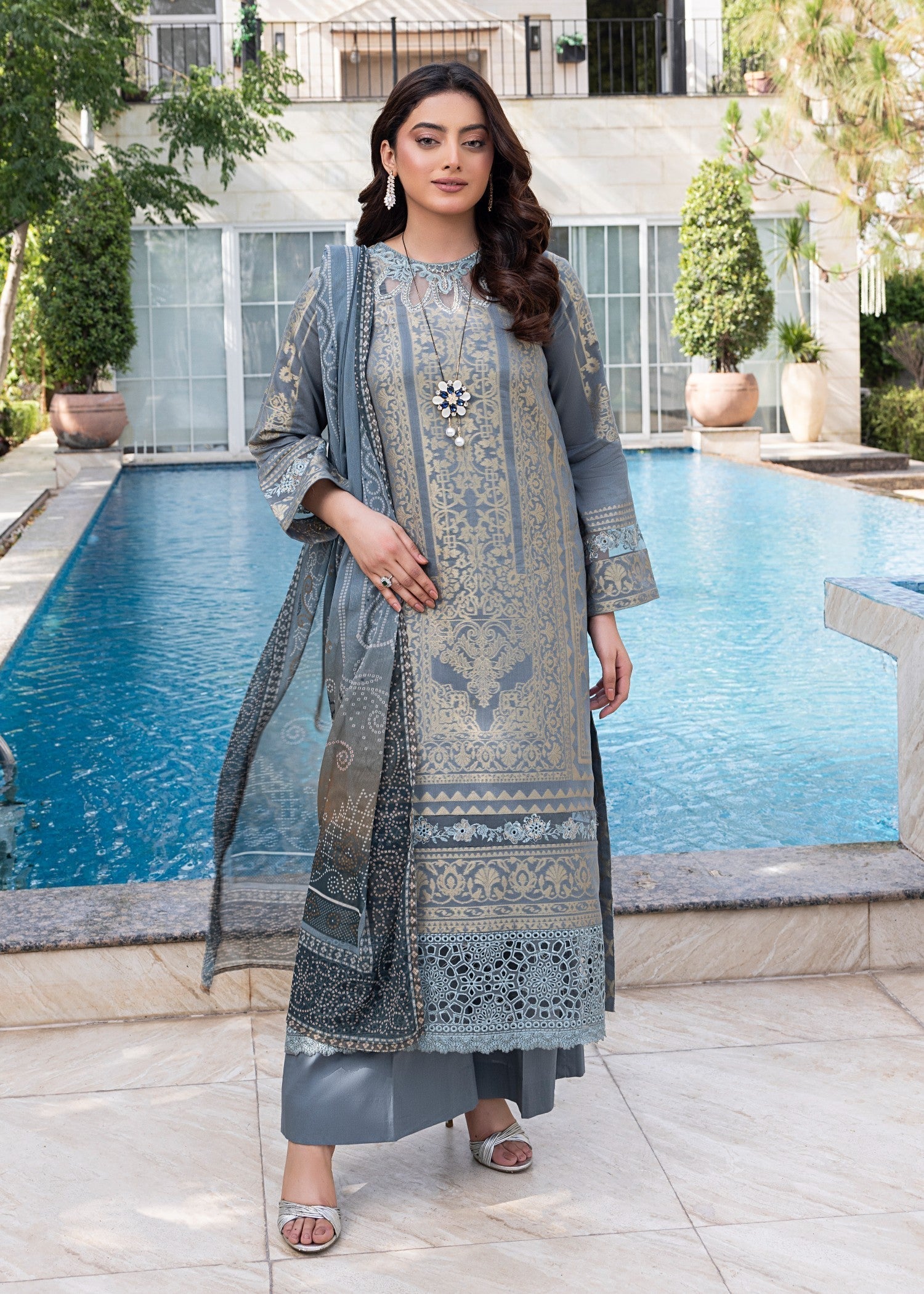 Zuri SAFINAZ JK 19 GREY Women 3pcs