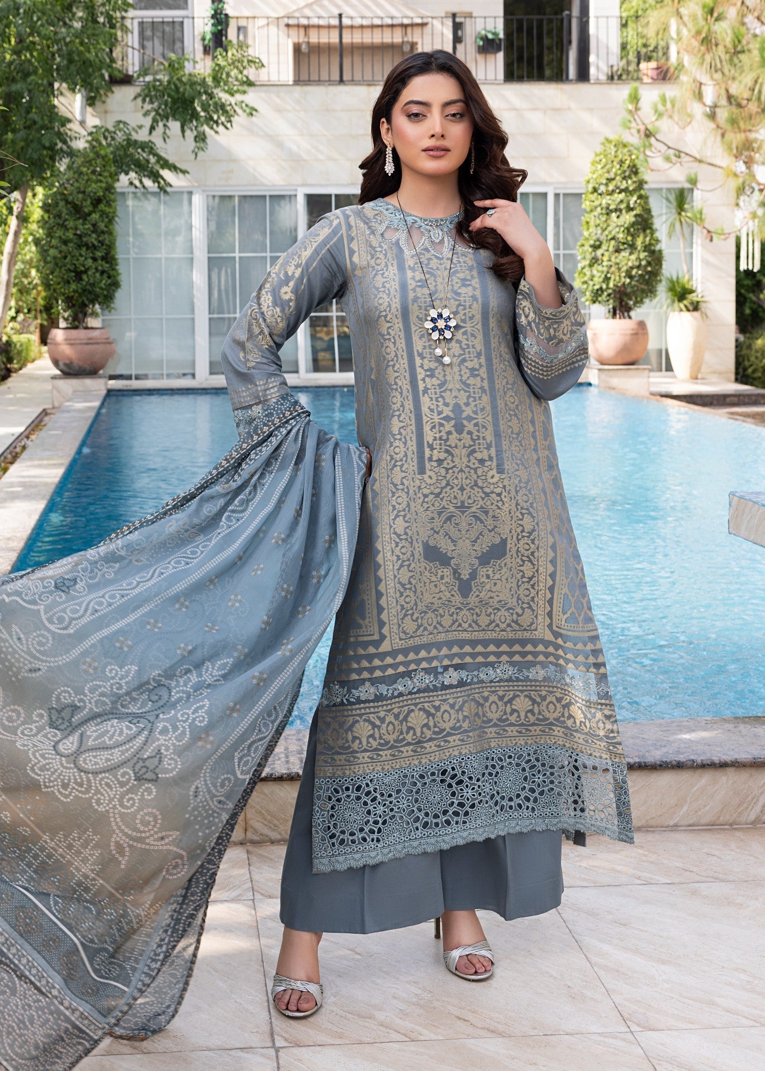 Zuri SAFINAZ JK 19 GREY Women 3pcs