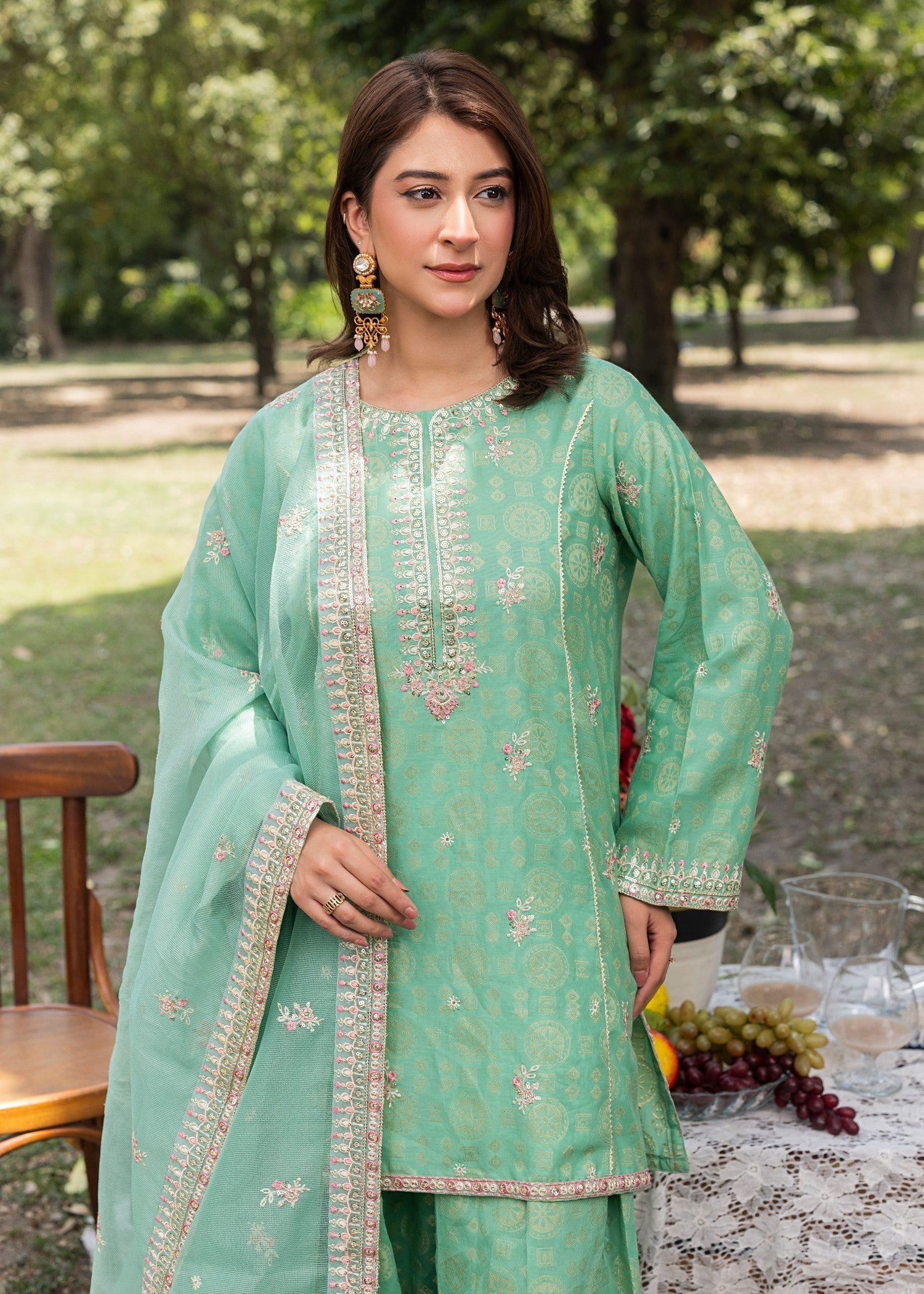 Zuri GULZAR ZP 08 MOSS GREEN Women 3pcs