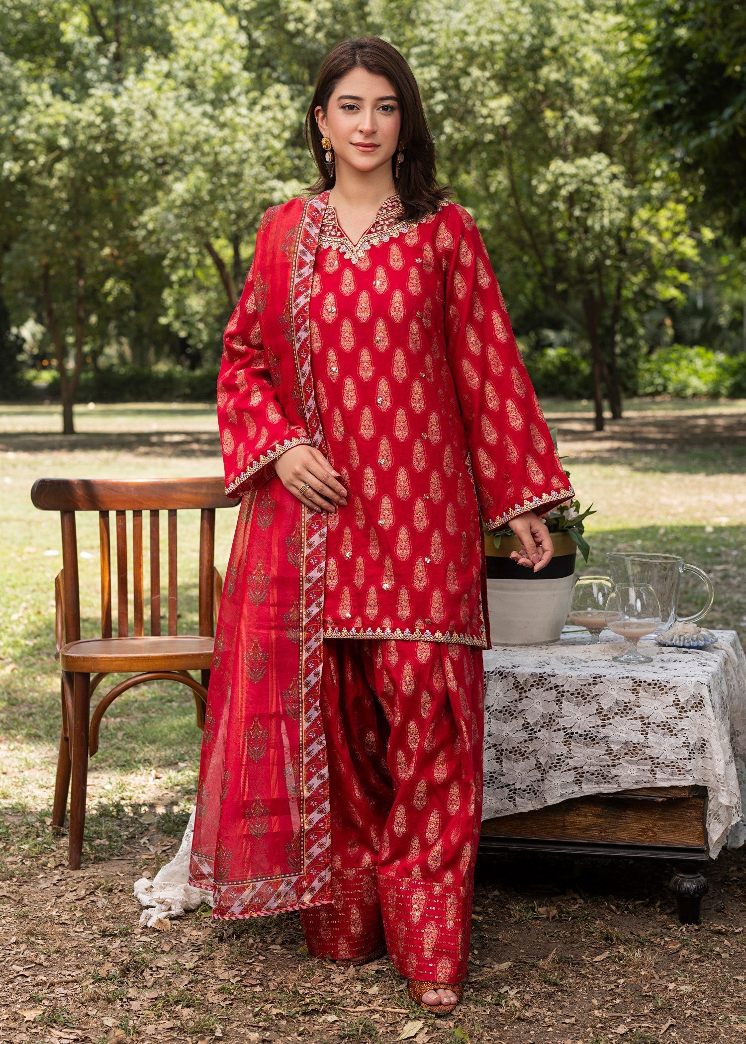 Zuri NAZNEEN ZP 05 RED Women 3pcs