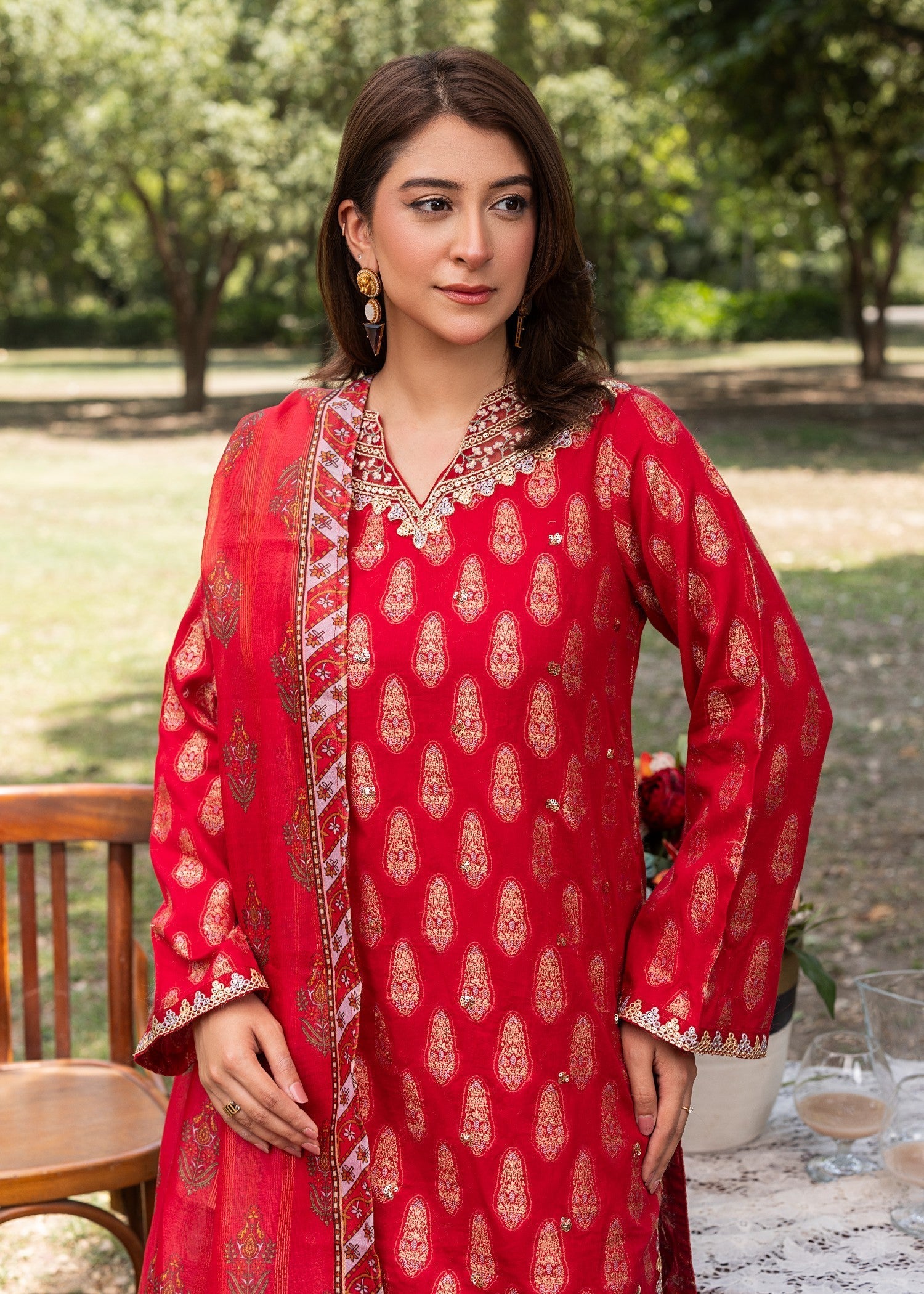 Zuri NAZNEEN ZP 05 RED Women 3pcs