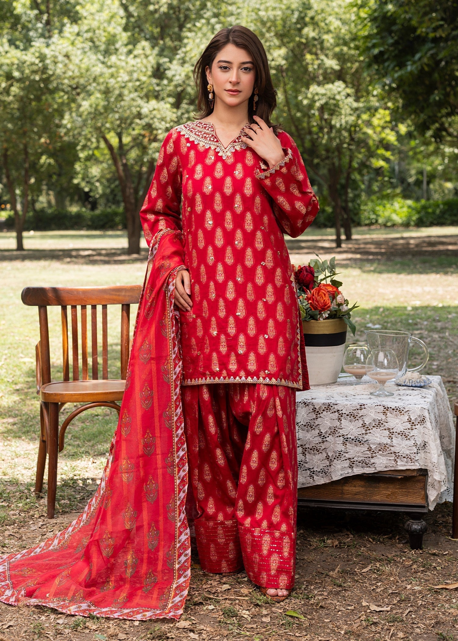 Zuri NAZNEEN ZP 05 RED Women 3pcs