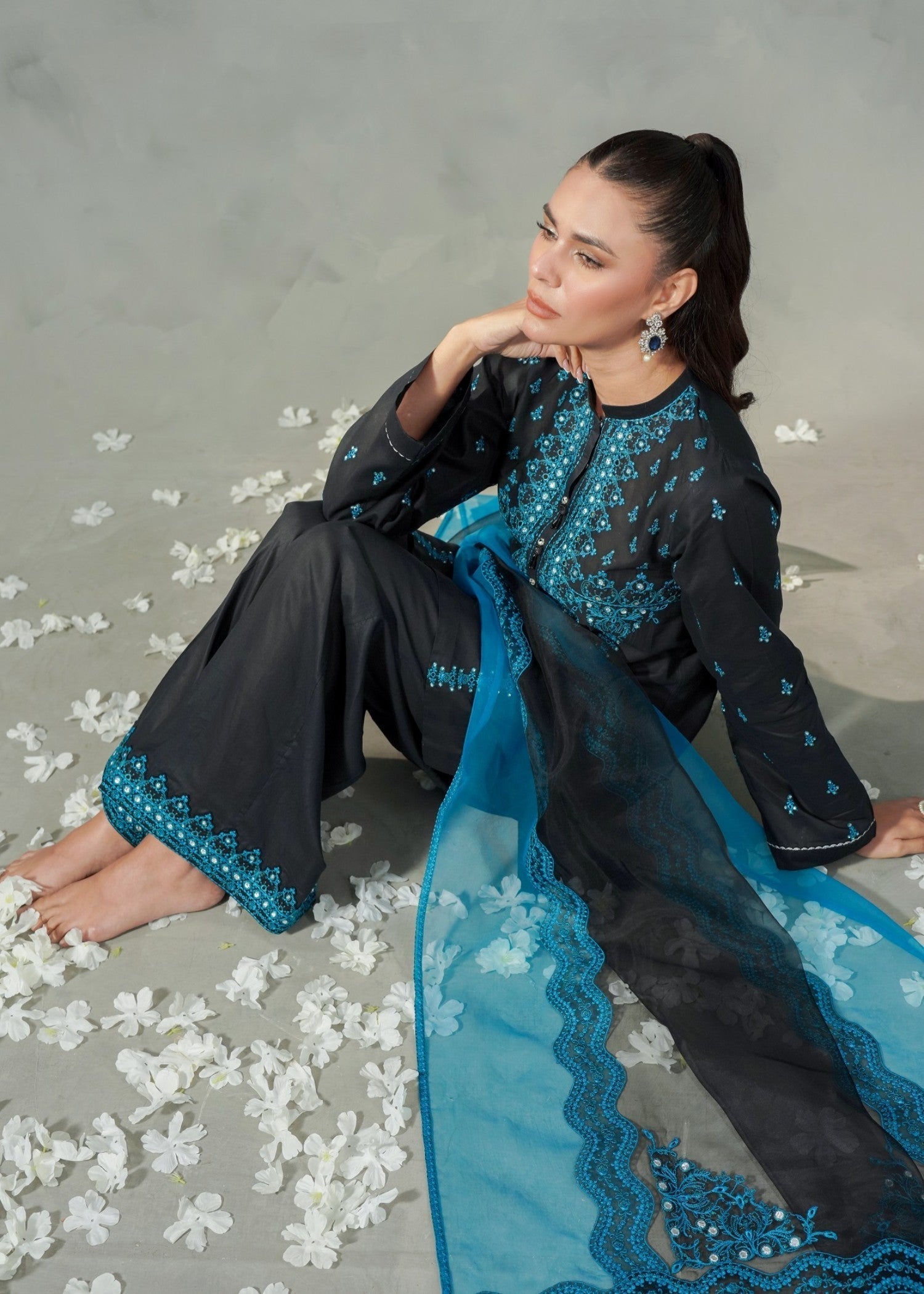 Mayal Feroze ZC 925 24 Black Women 3pcs