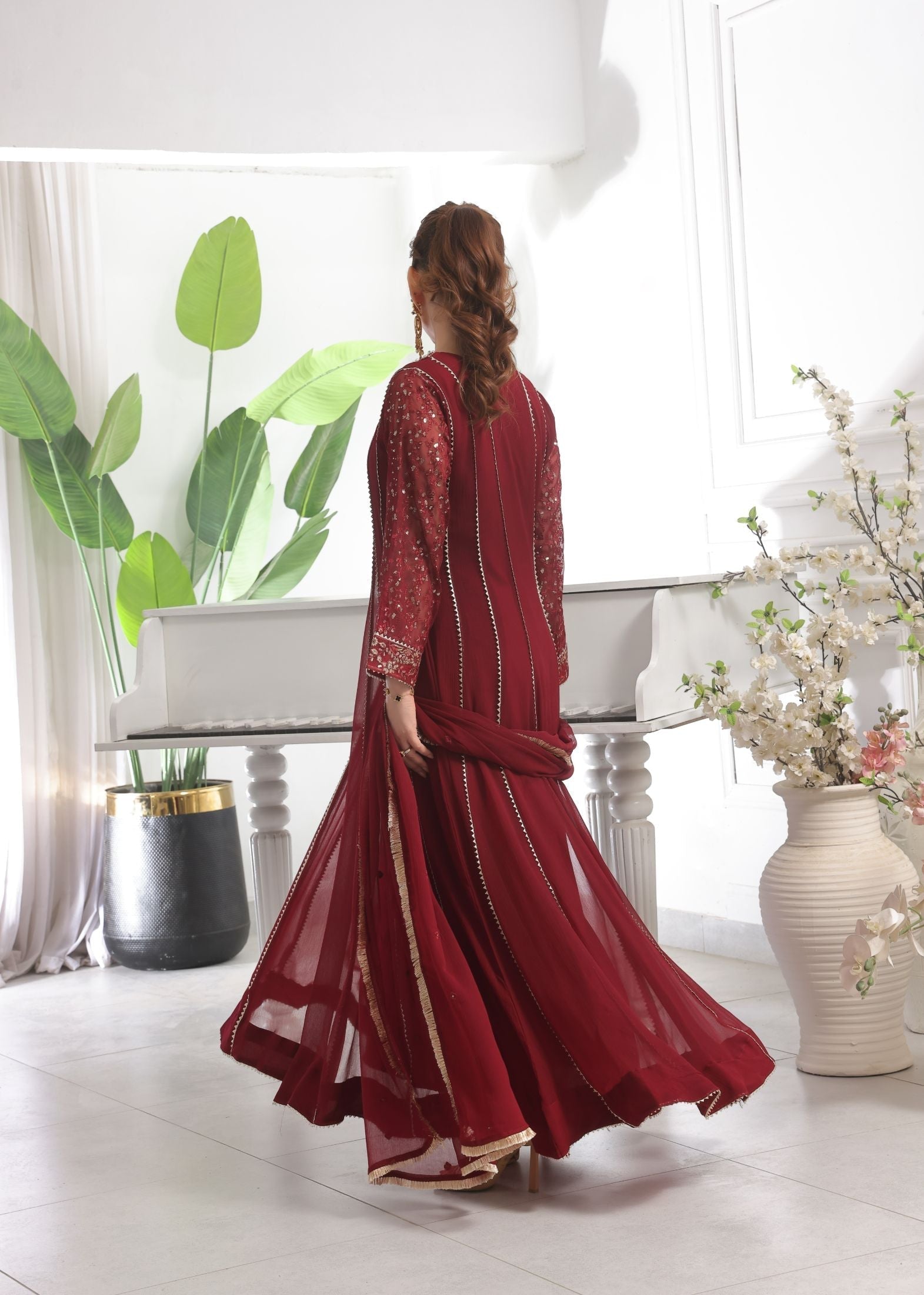 Alsiyab Raani Maroon Women 3pcs
