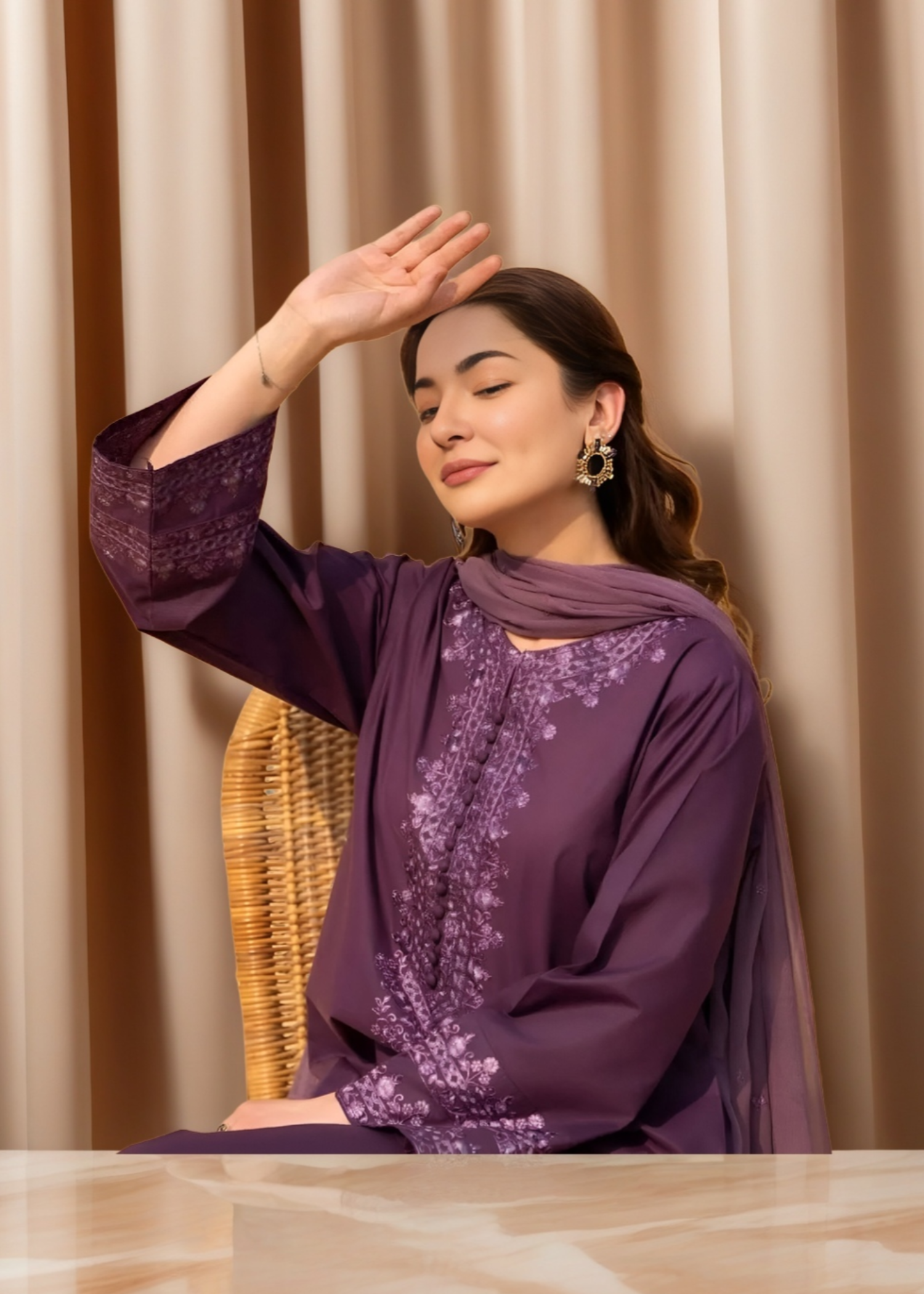 Mirhal Fashion Purpel Sunrise Women 3pcs