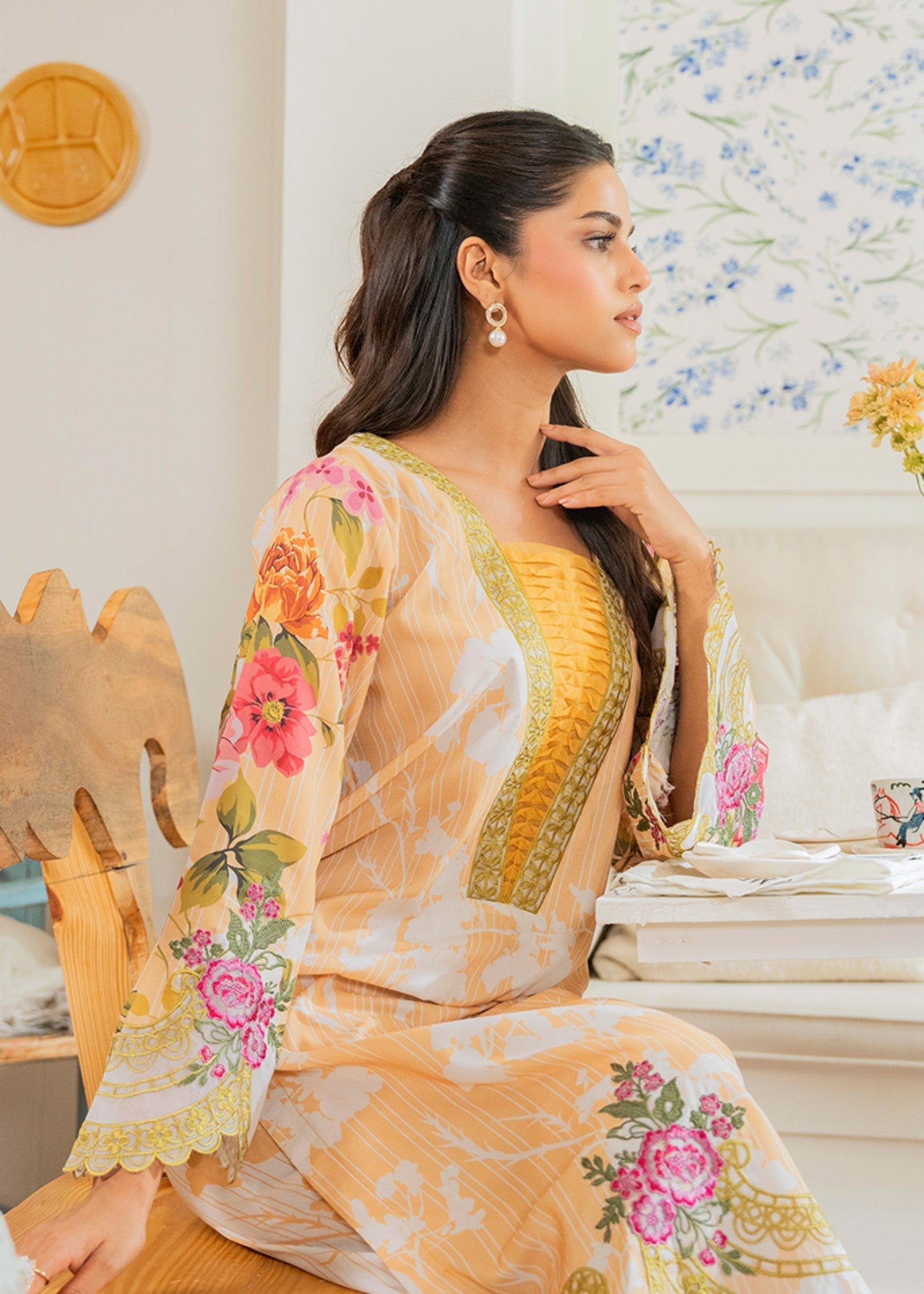 Kross Kulture Digital Print and Embroidered Silk Lawn 01661 Women 2pcs