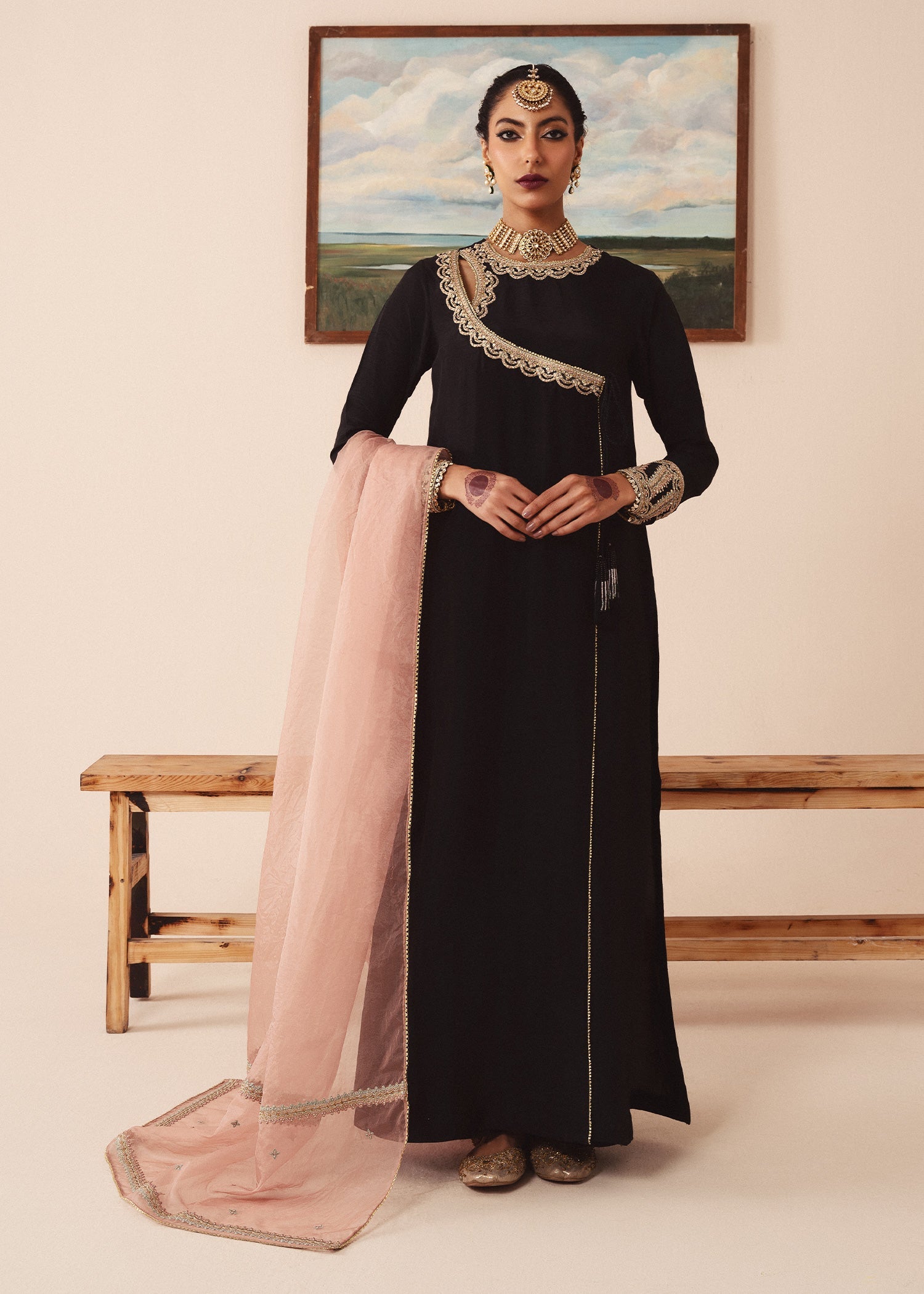 Rang-e-Haya Misty (Black) Women 3pcs