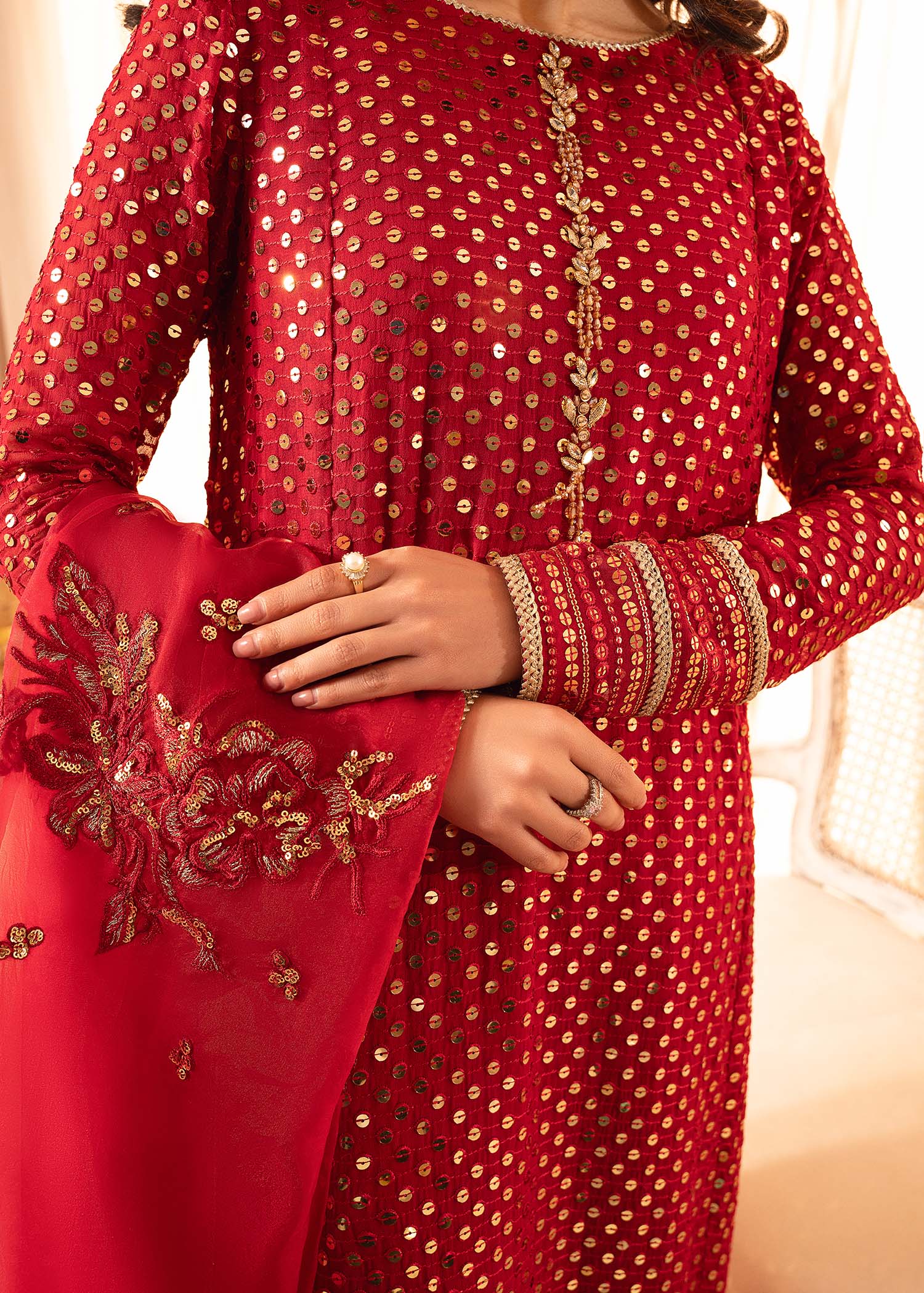 Rang-e-Haya Sifana (Rose red) Women 4pcs