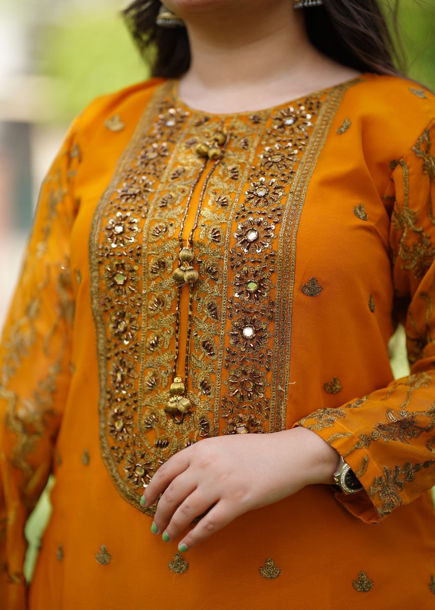 Four Season Boutique ZAMDA CHIFFON MUSTARD Women 3pcs