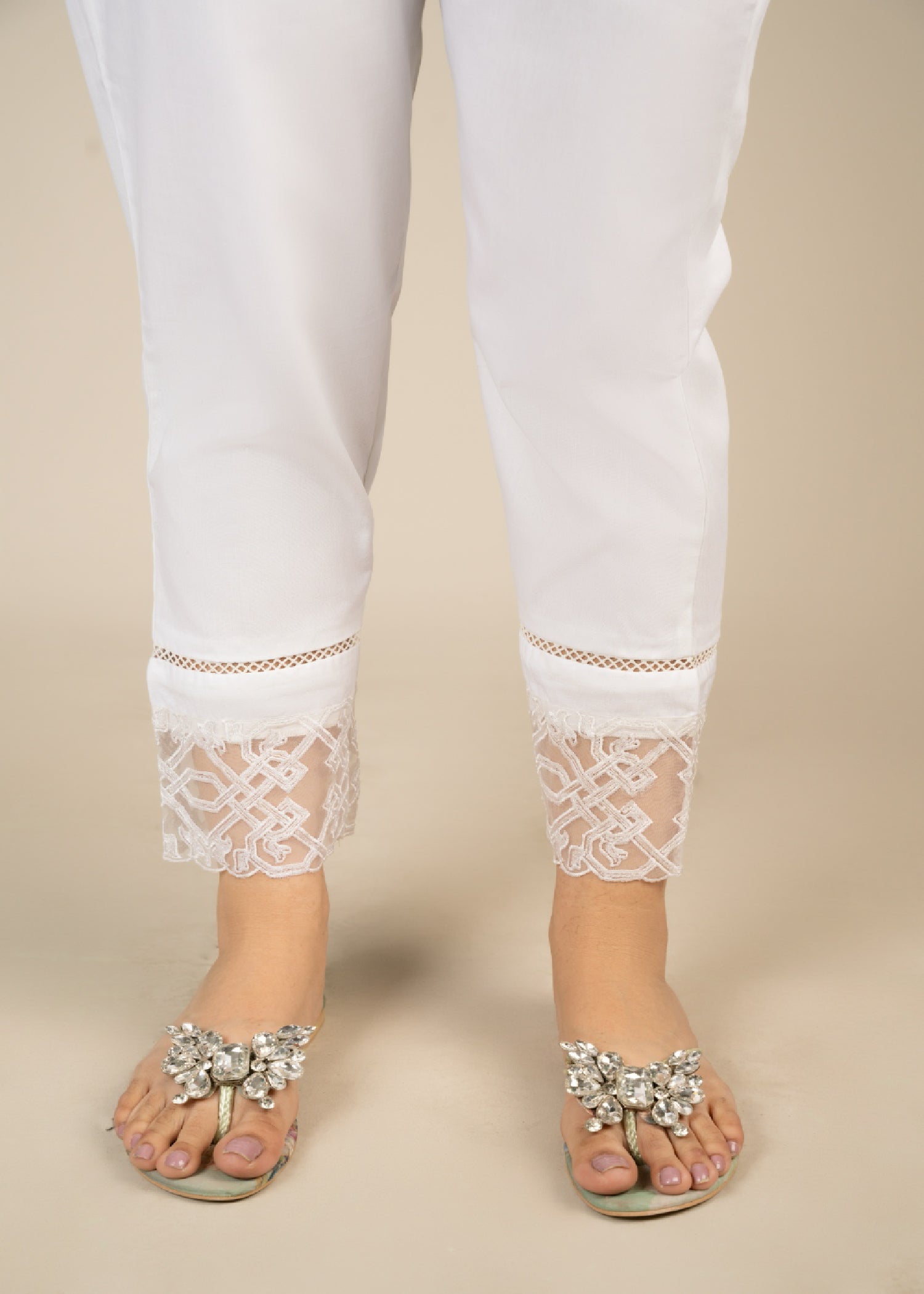 Punkh Trouser CT 64 White Women 1pcs