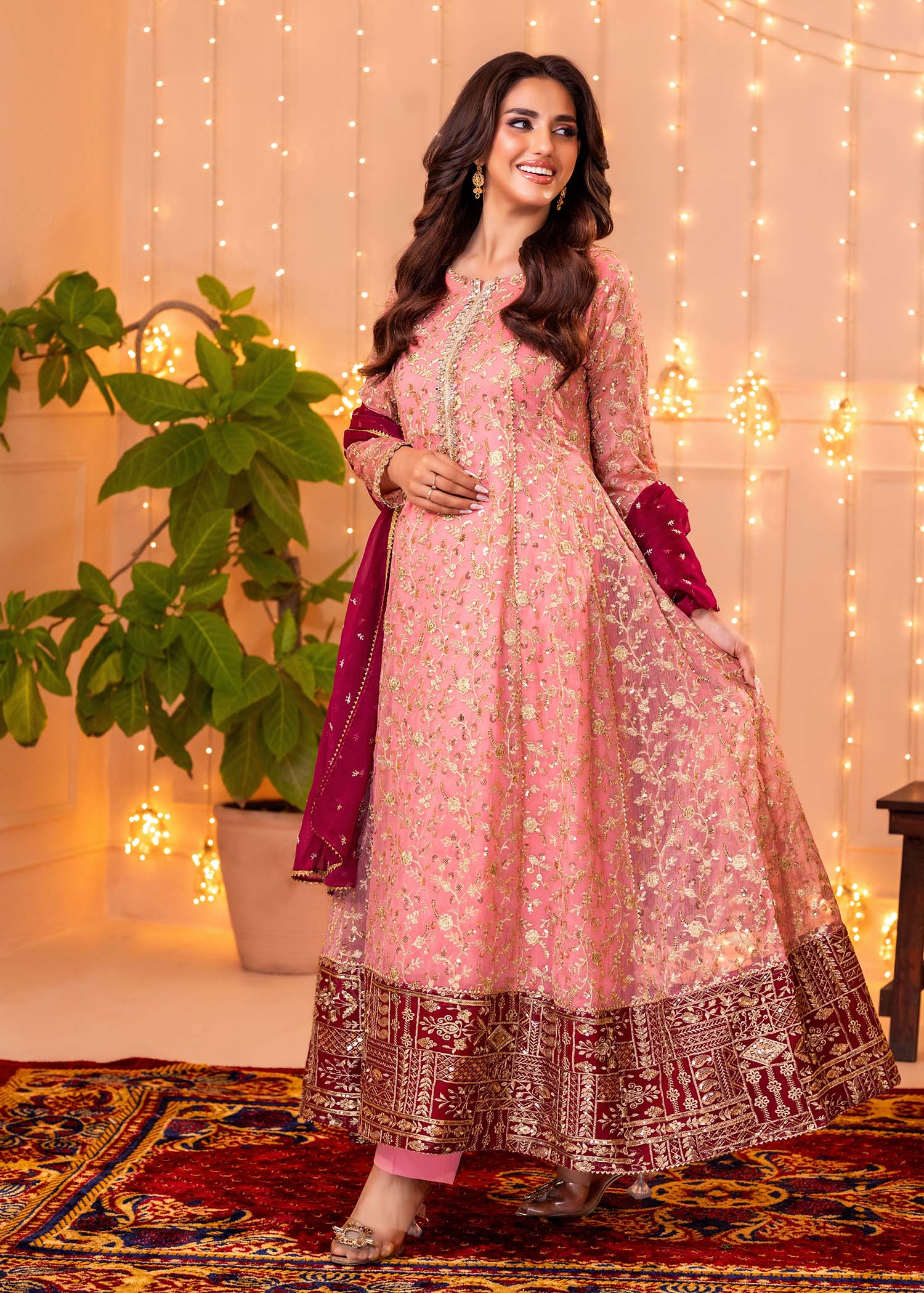 Ayesha Closet Hajra Noor Pink Women 3pcs