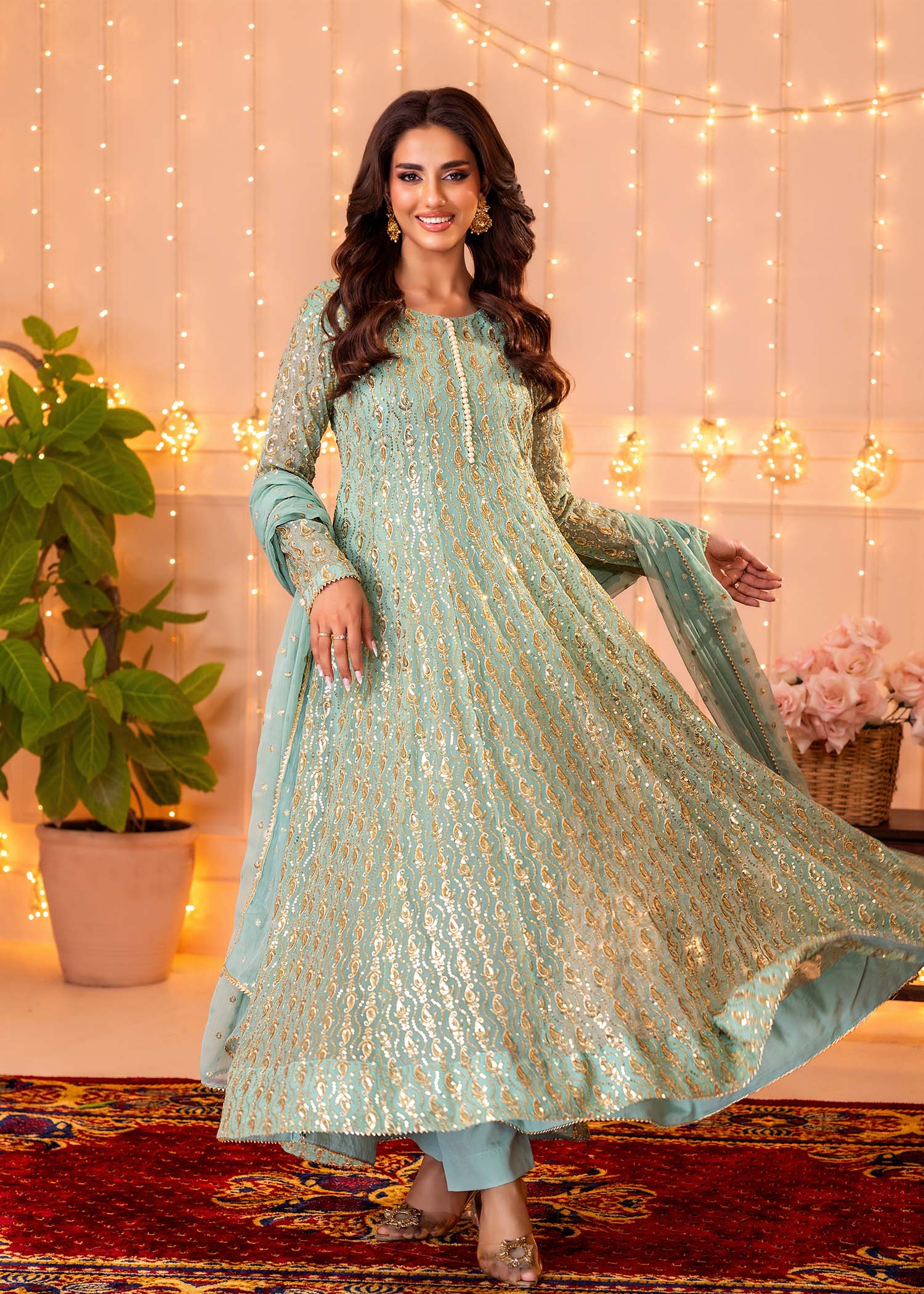 Ayesha Closet Shireen Gul Aqua Women 3pcs