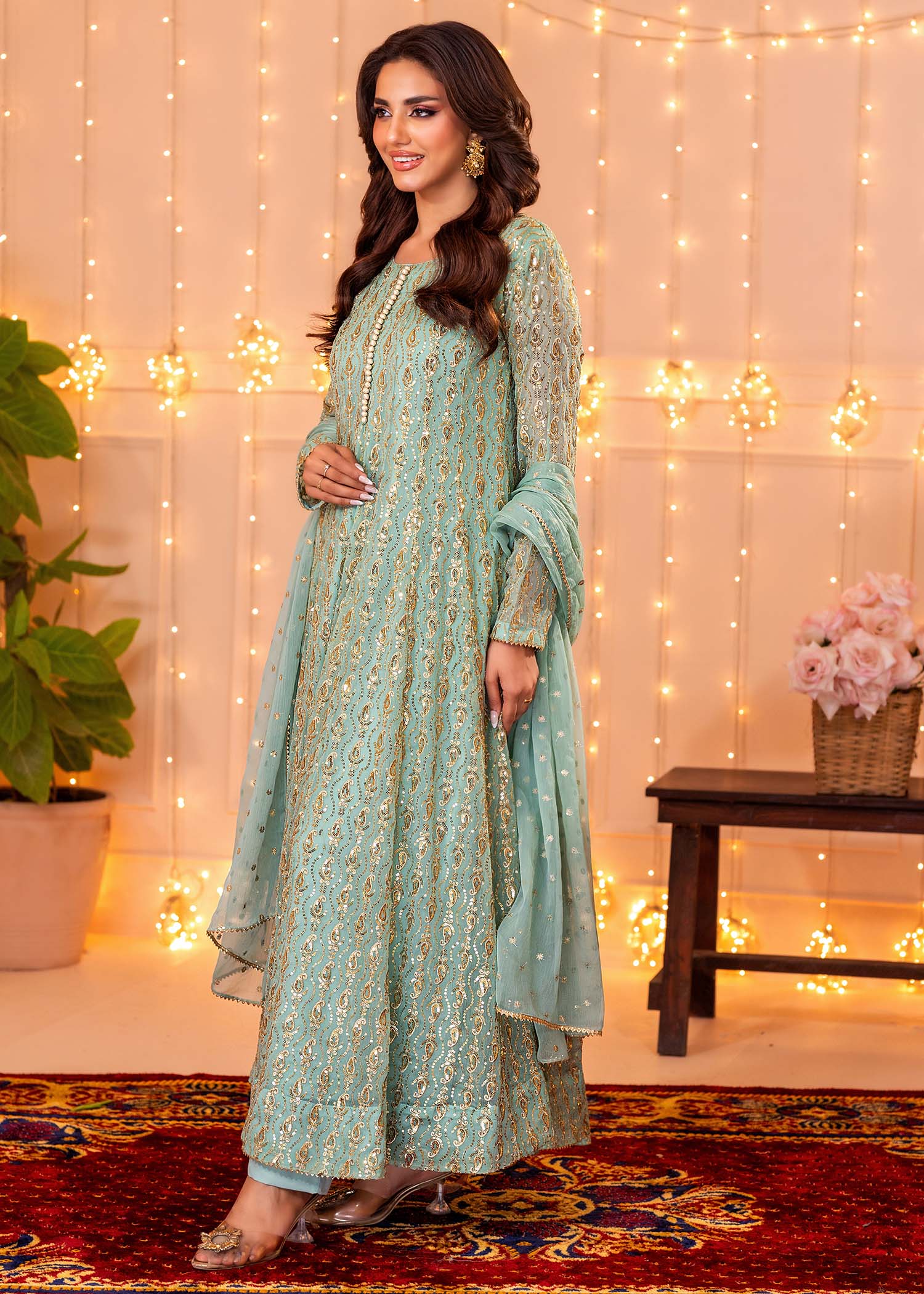 Ayesha Closet Shireen Gul Aqua Women 3pcs