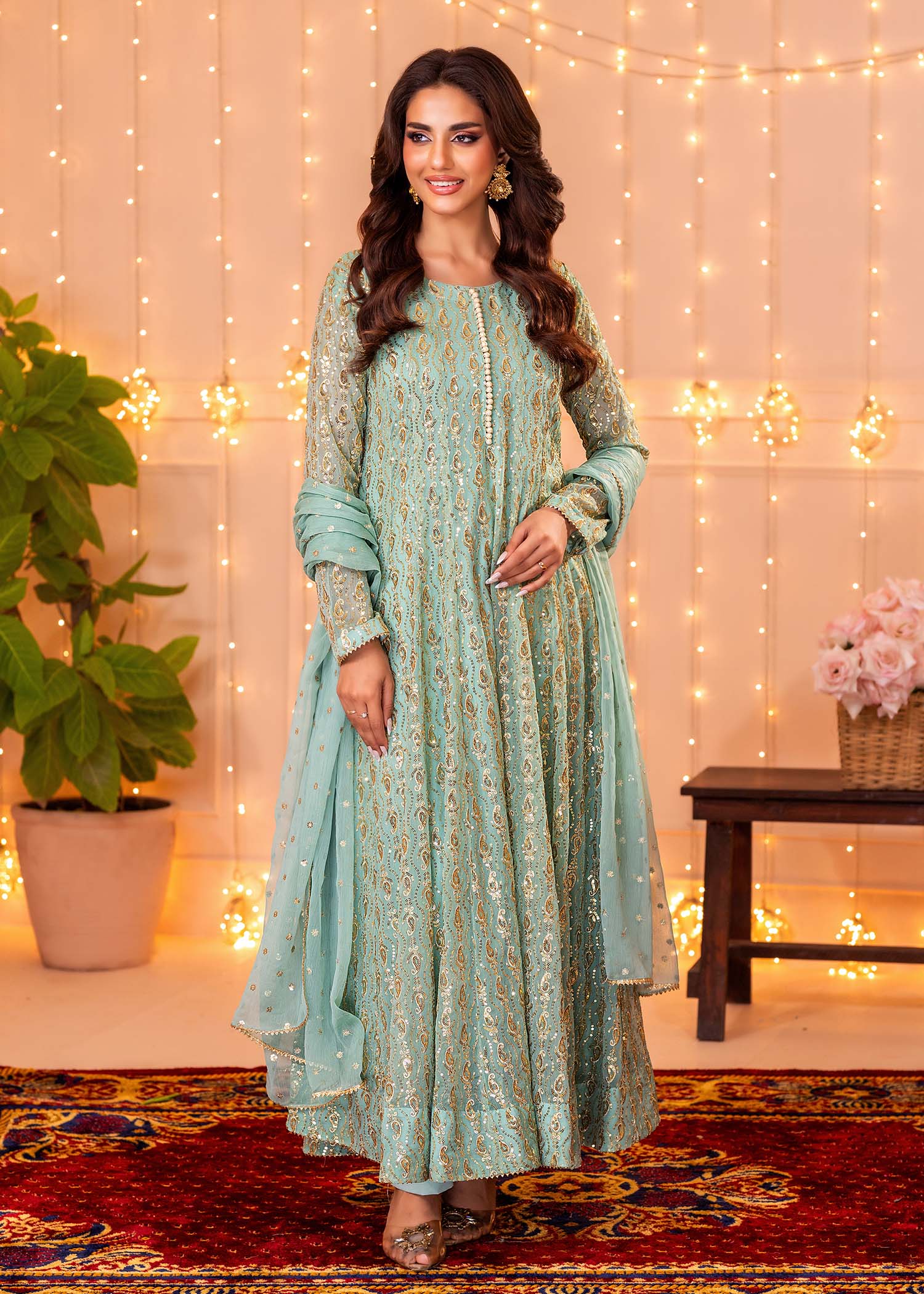 Ayesha Closet Shireen Gul Aqua Women 3pcs