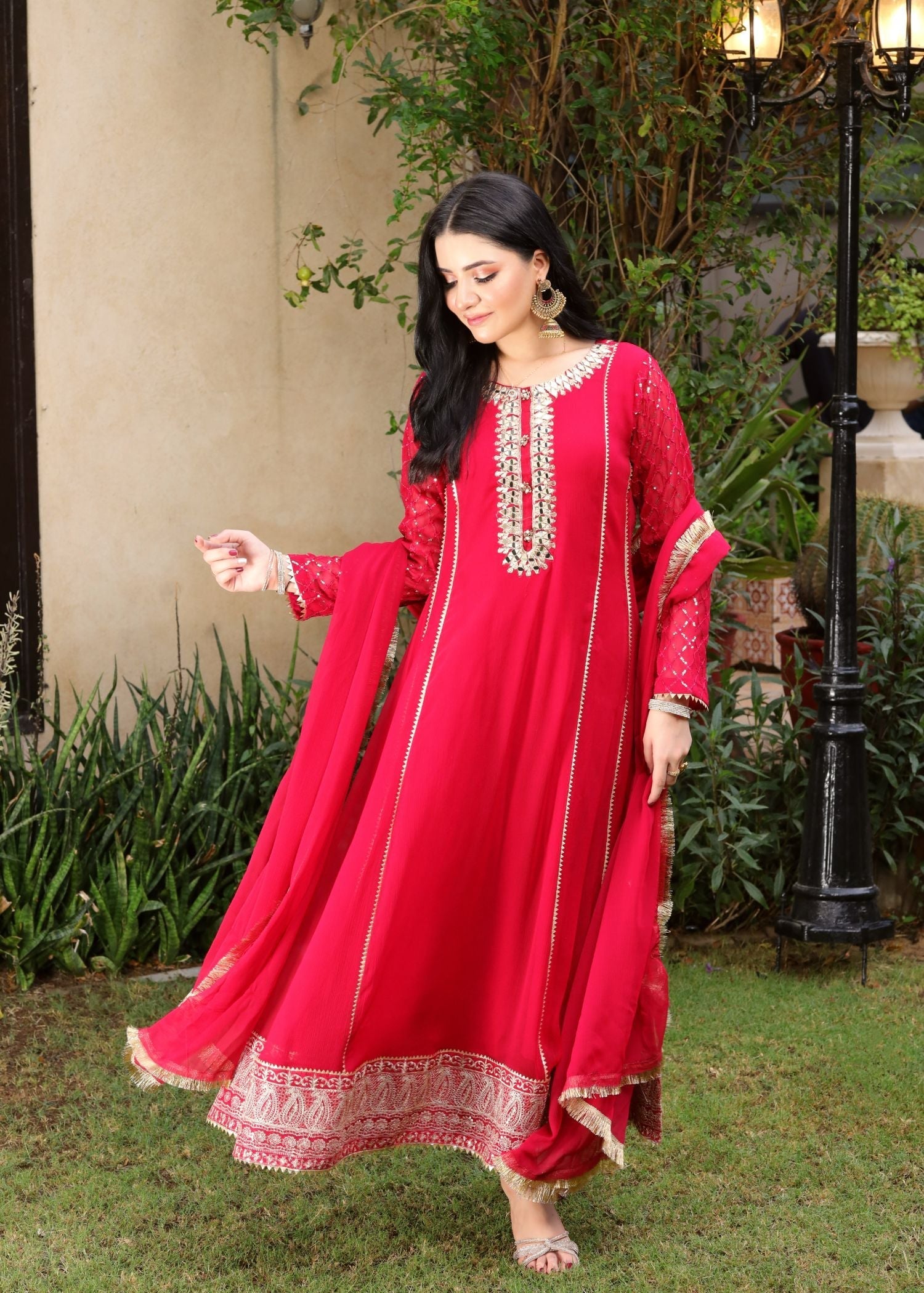 Manahils MAXI 123 SHOCKING PINK Women 3pcs