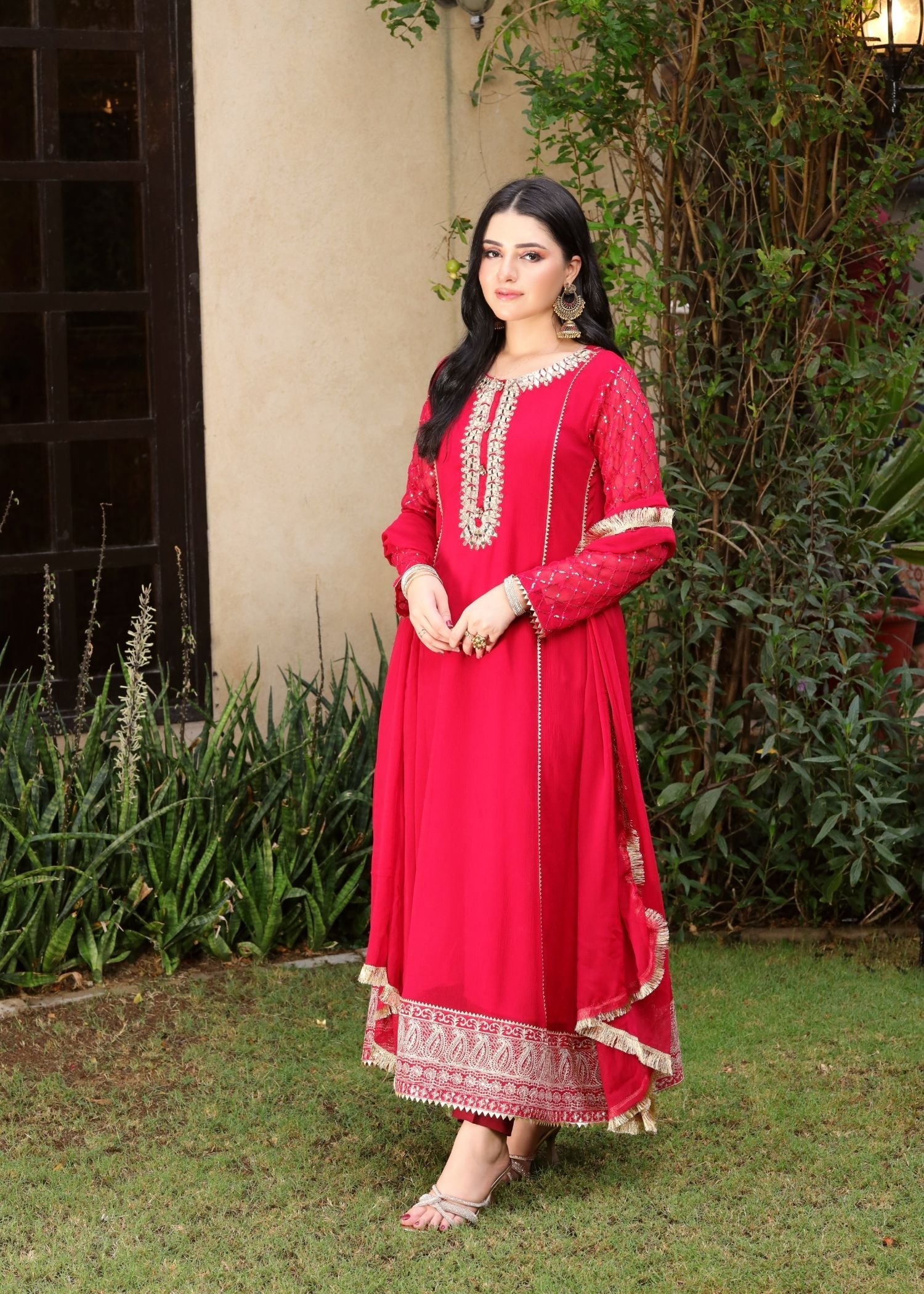 Manahils MAXI 123 SHOCKING PINK Women 3pcs