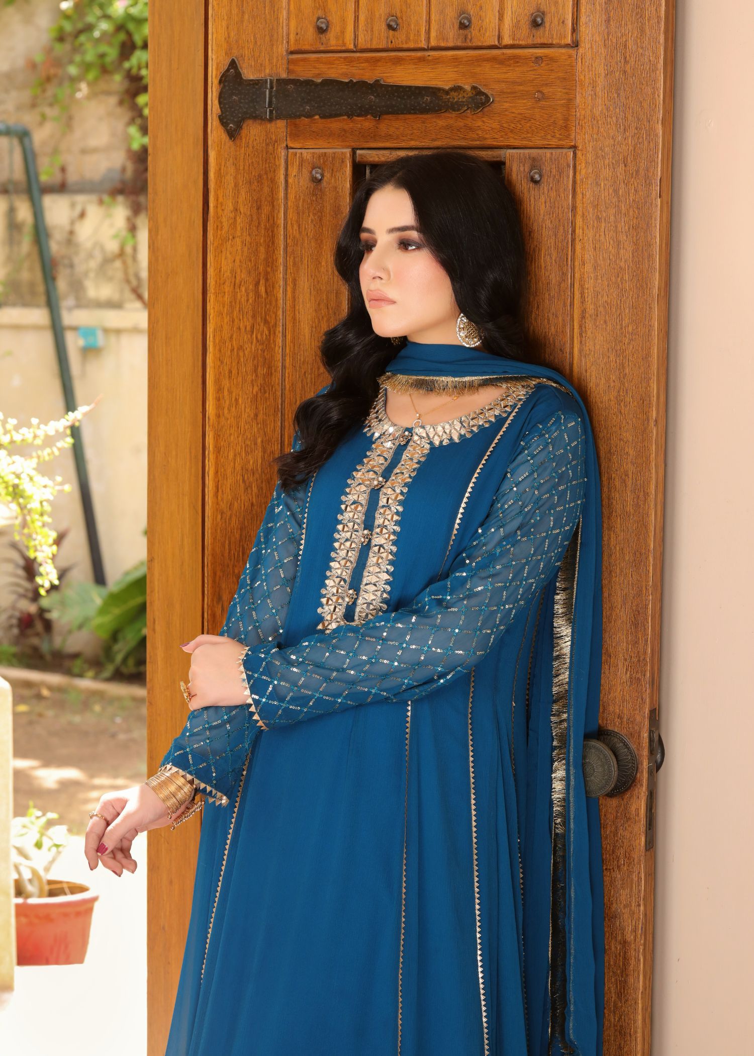 Manahils MAXI 123 AQUAMARINE ZINC BLUE Women 3pcs