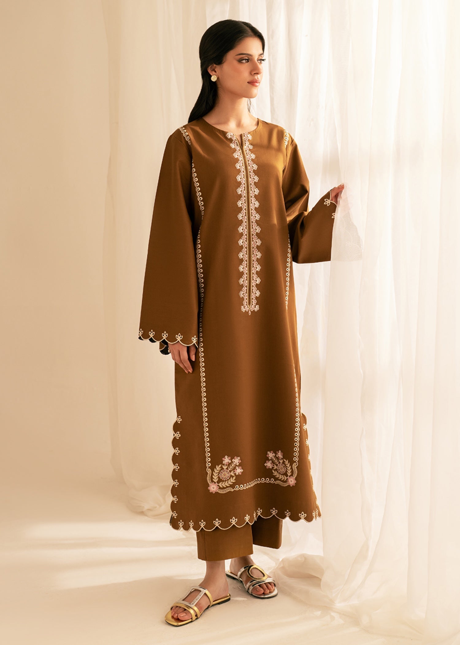 The Turkish Wear CAPPUCCINO KURTA SET Women 2pcs