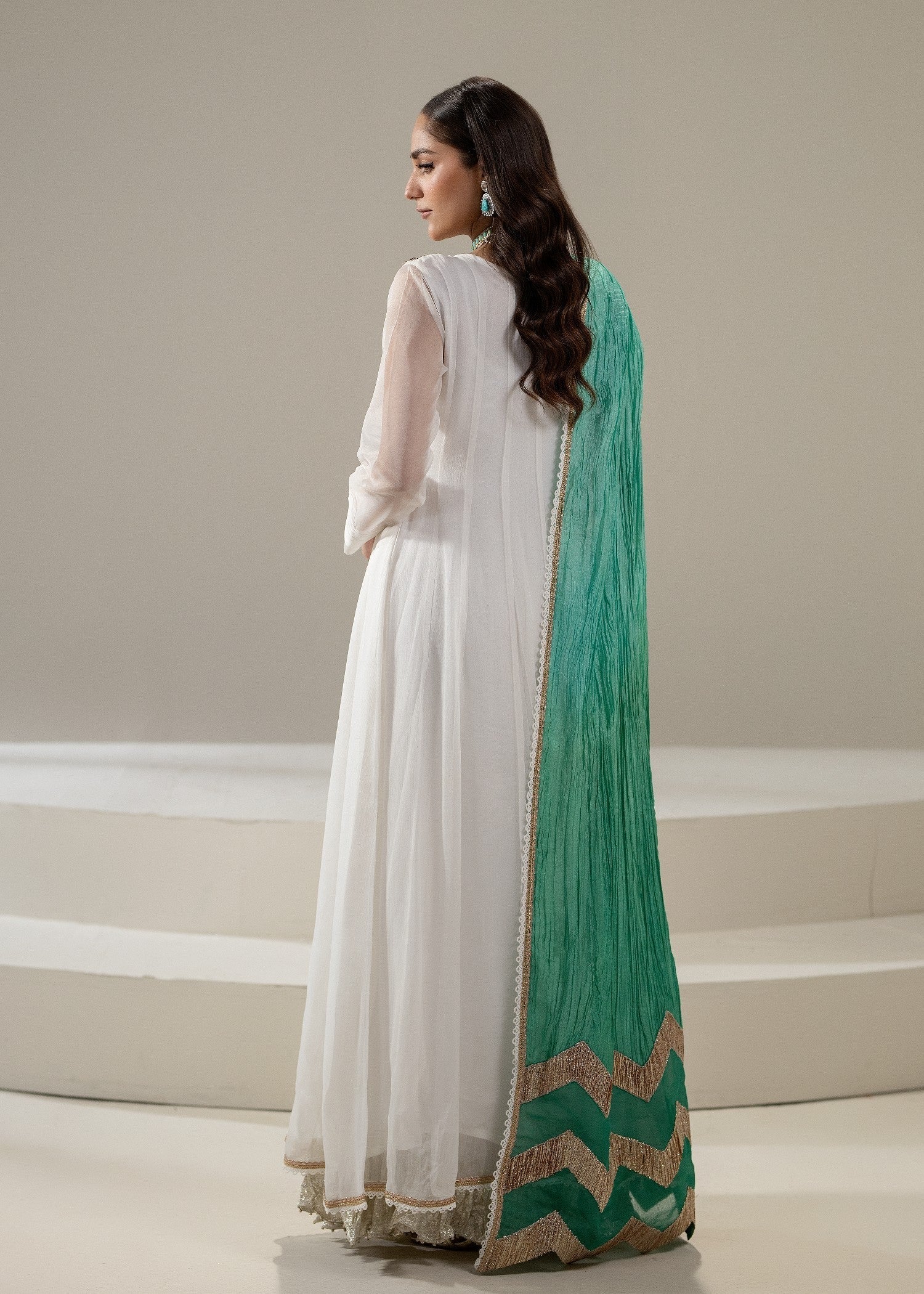 Khuda Baksh Creations M 110 White Women 4pcs