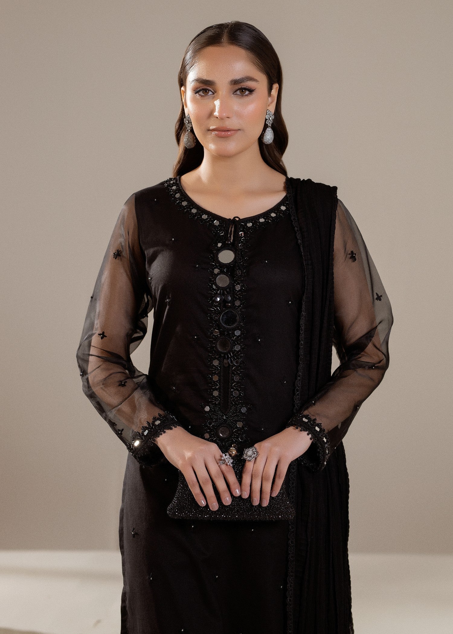 Khuda Baksh Creations Z 307 Black Women 3pcs