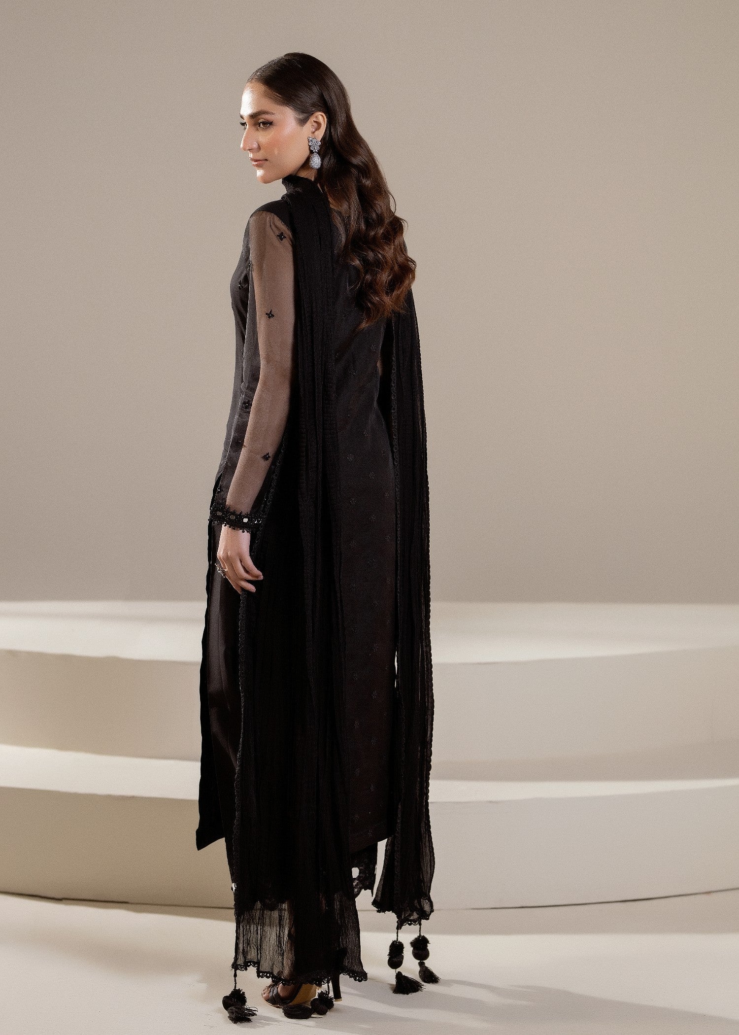 Khuda Baksh Creations Z 307 Black Women 3pcs