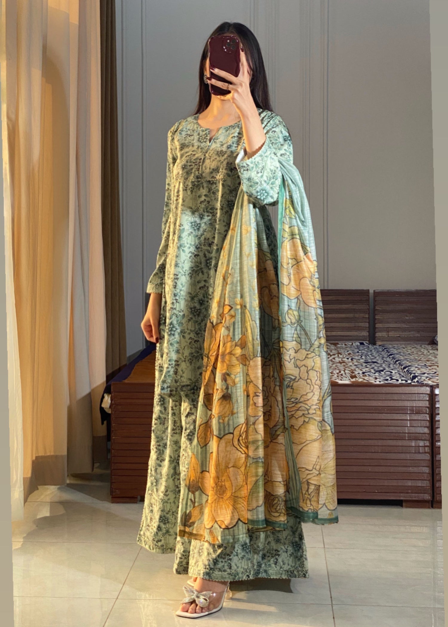 Ayesha B pastelgreen (seema) Women 3pcs