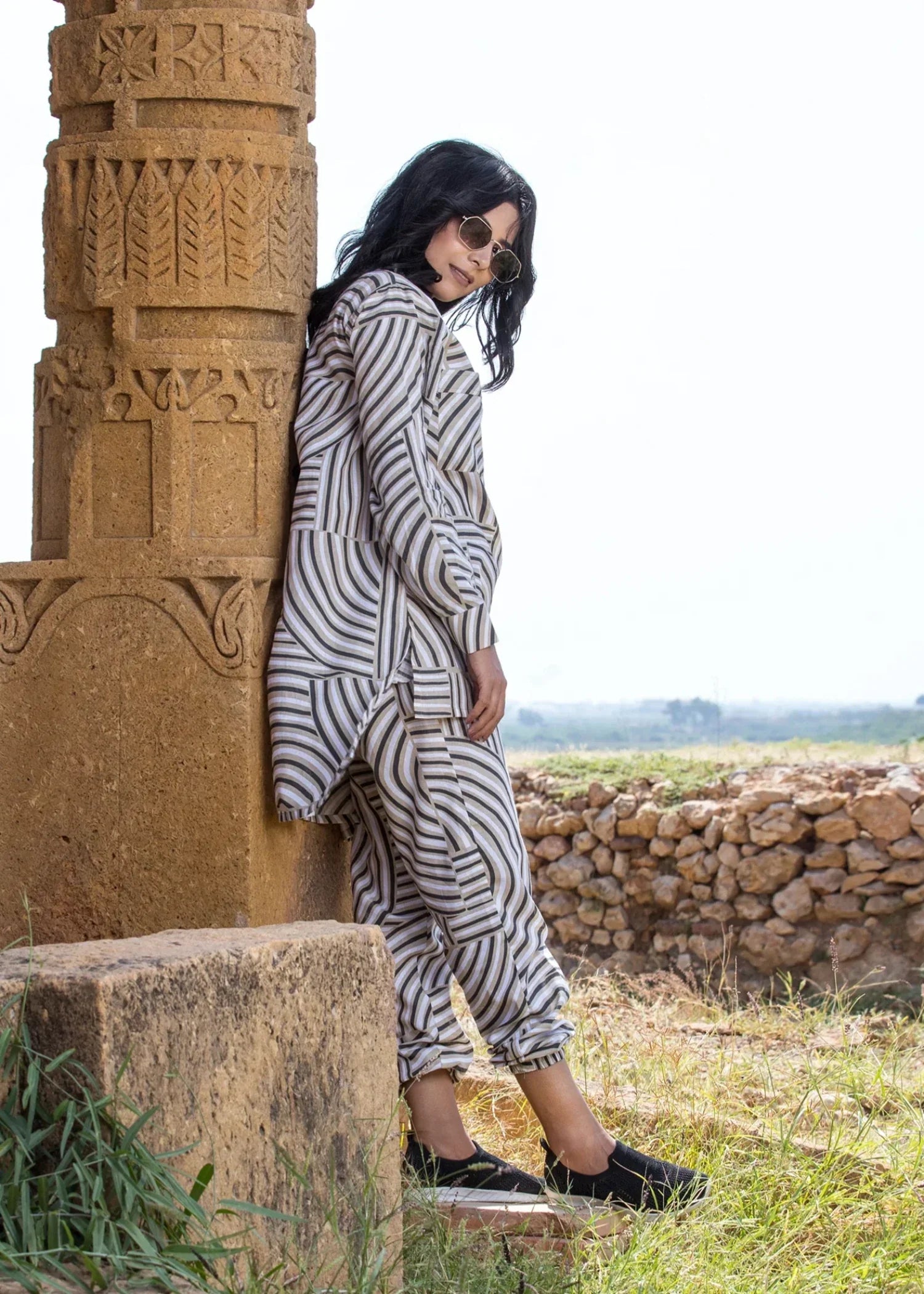 Urban Cut Stitched Printed Co Ord Set Women 2pcs