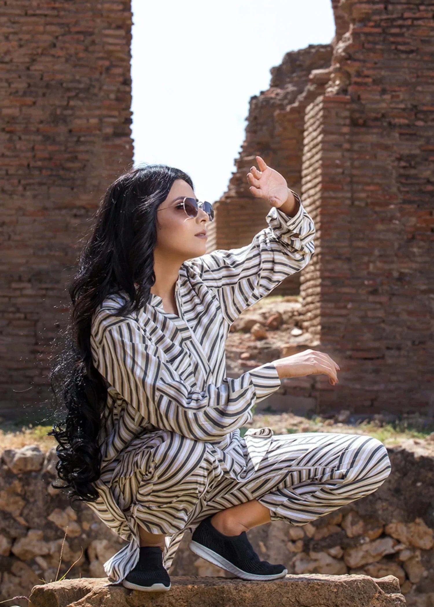 Urban Cut Stitched Printed Co Ord Set Women 2pcs