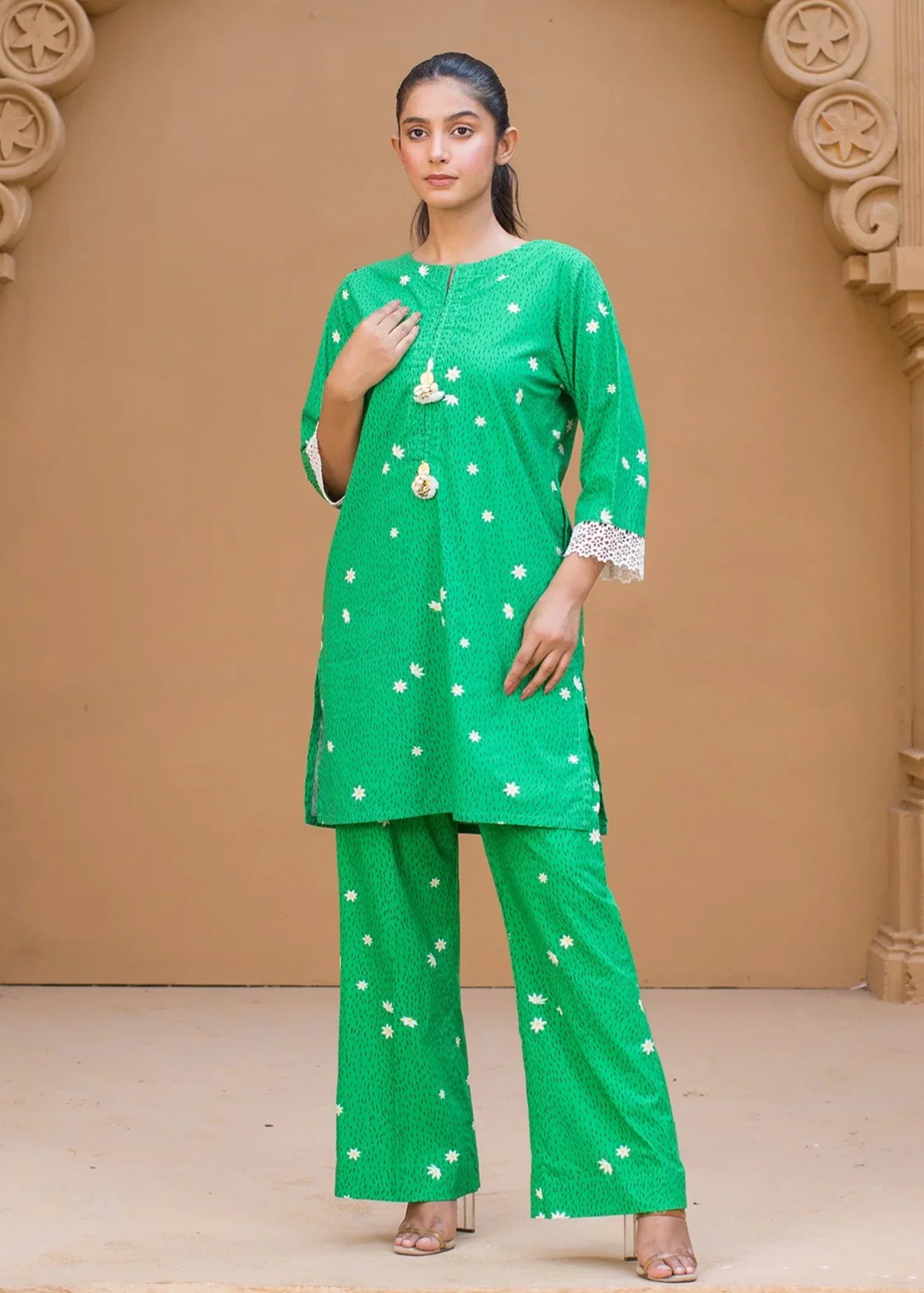 Urban Cut Printed Co ord Set Women 2pcs