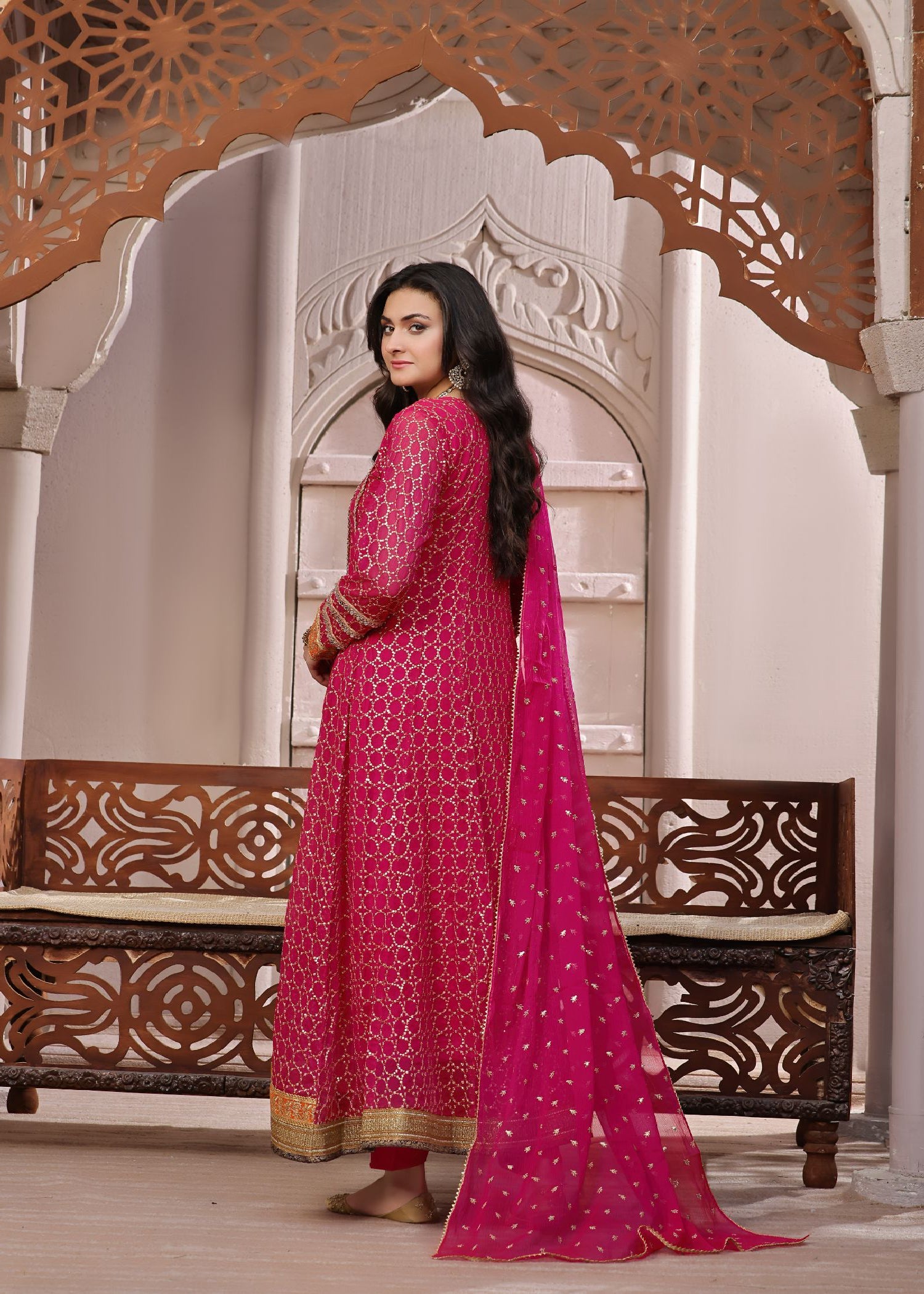 Ayesha Closet Shehzadi Pink Rose Women 3pcs