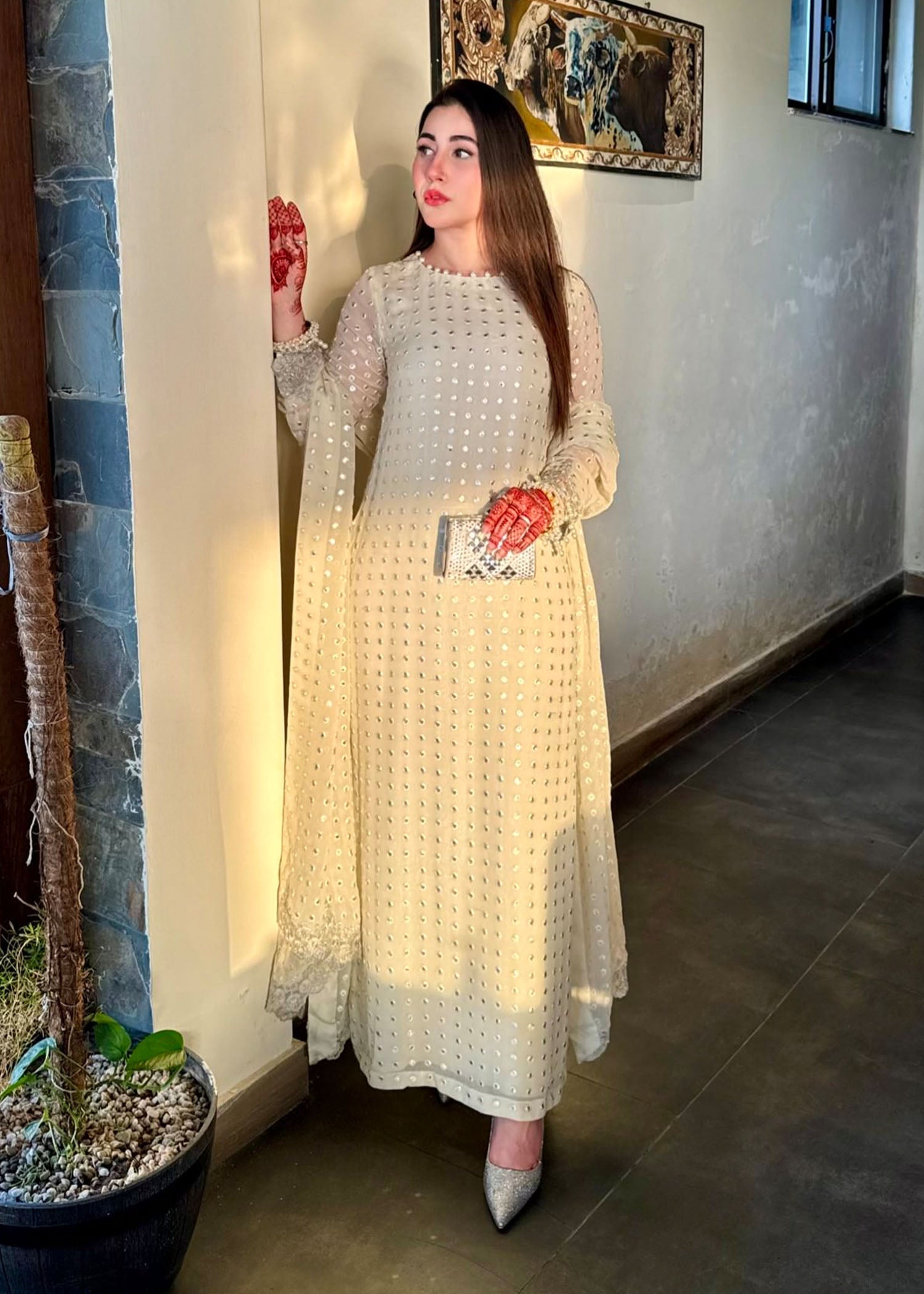 Rang-e-Haya Salina (Cream) Women 4pcs