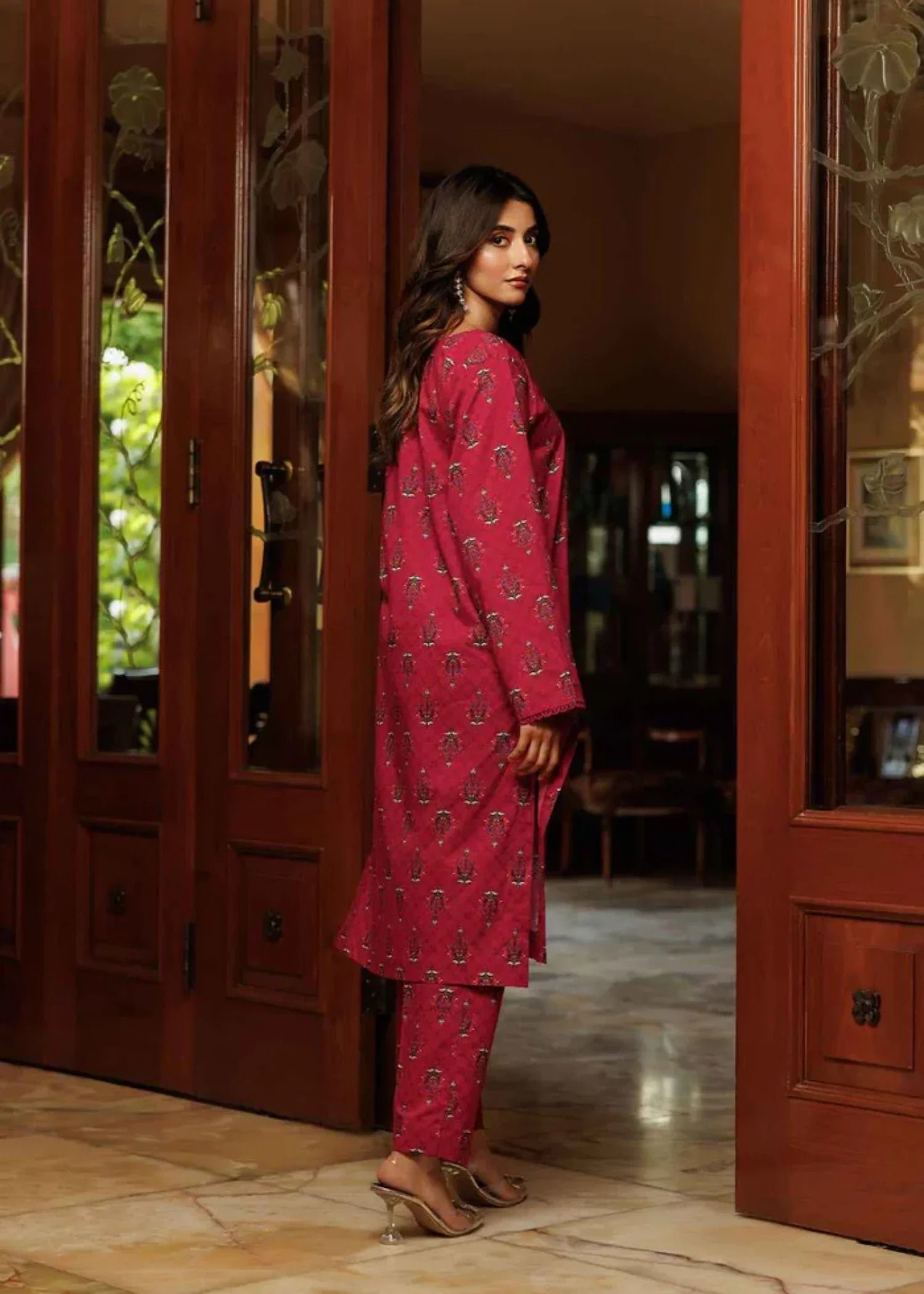 Zarasi Ember Stitched Lawn Suit | Timeless Bloom Women 2pcs