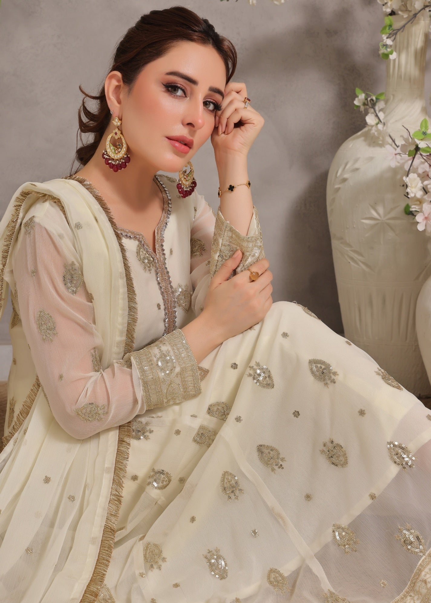 Abaan Zohan Raunak Off White Women 3pcs