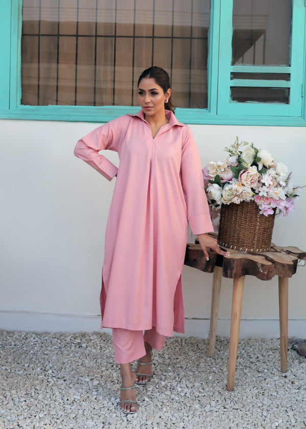 Tng (The Next Generation) Saya Co Ord Set | Soft Pink Women 2pcs
